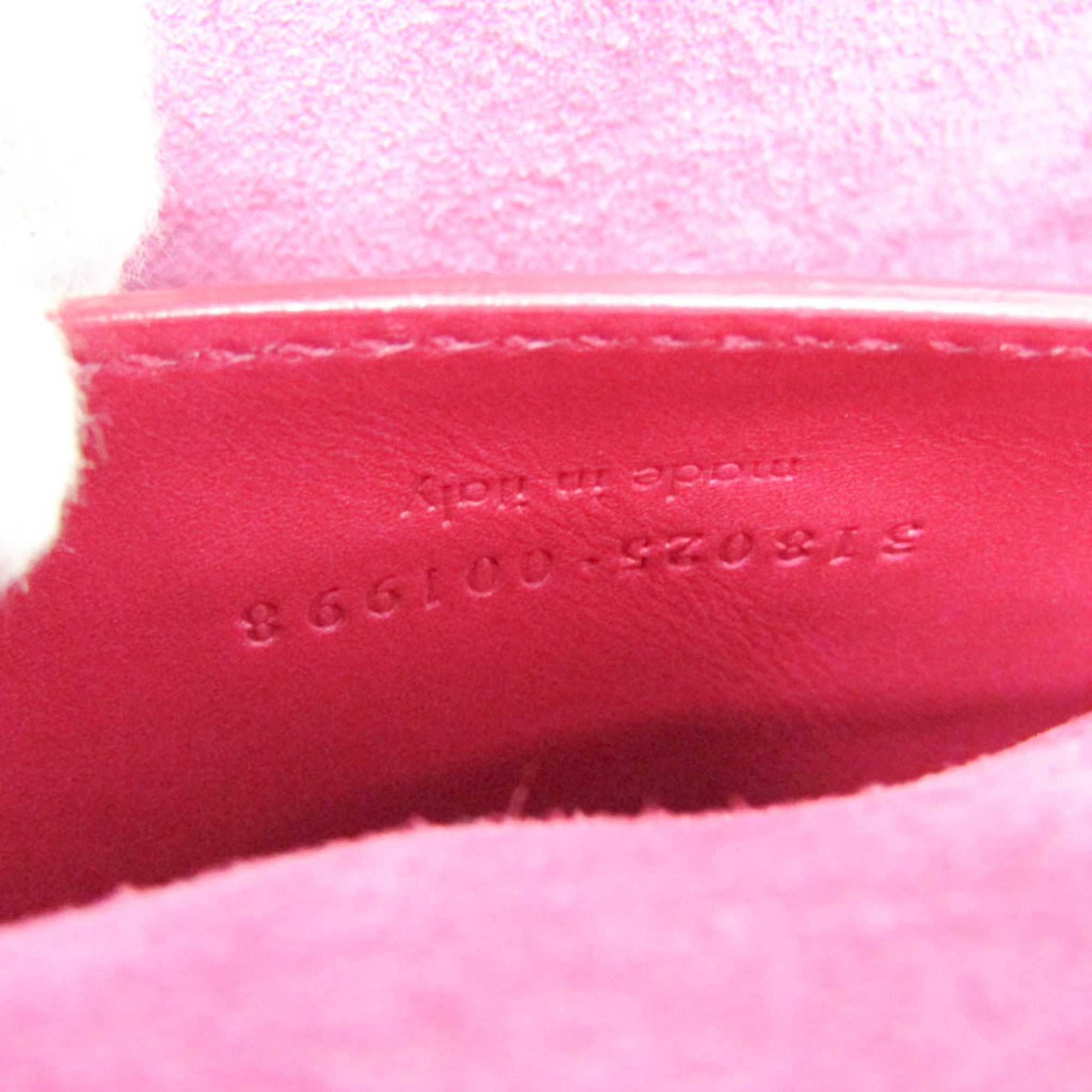 Saint Laurent Vintage Shoulder Bag Leather Pink Leather Shoulder Bag Bag (Pre-Owned)