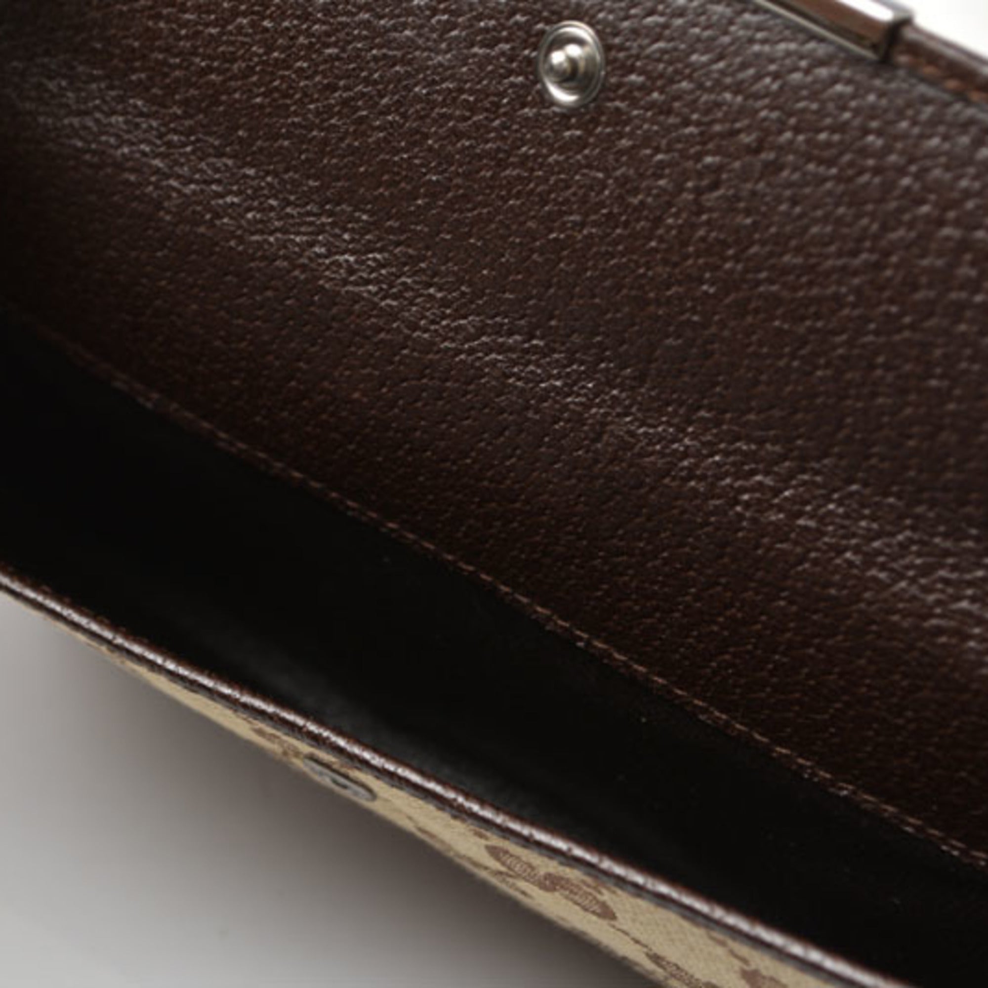 Gucci Beige Brown Gg Canvas Coin Purse/Coin Case (Pre-Owned)