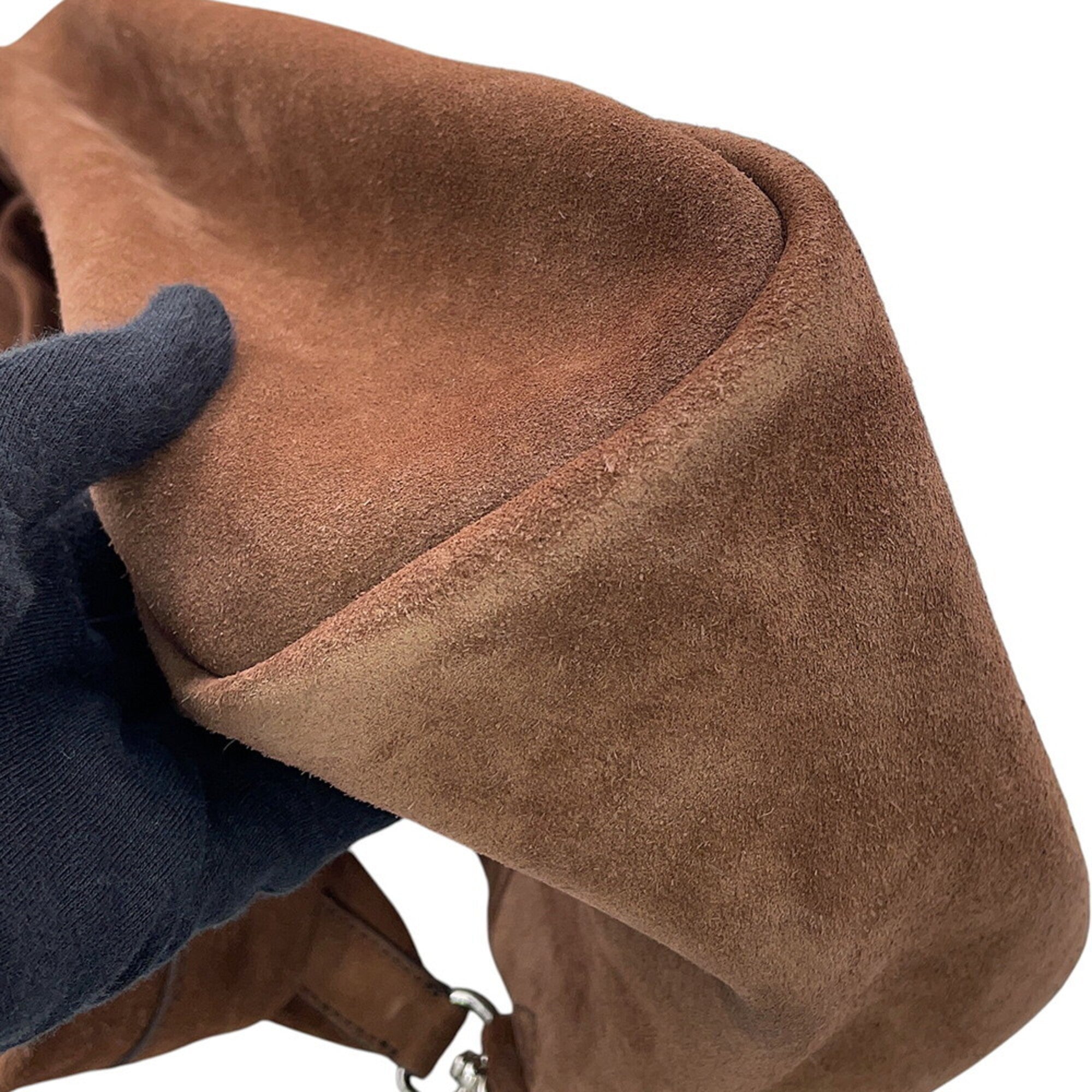 Prada Brown Suede Sling Bag (Pre-Owned)