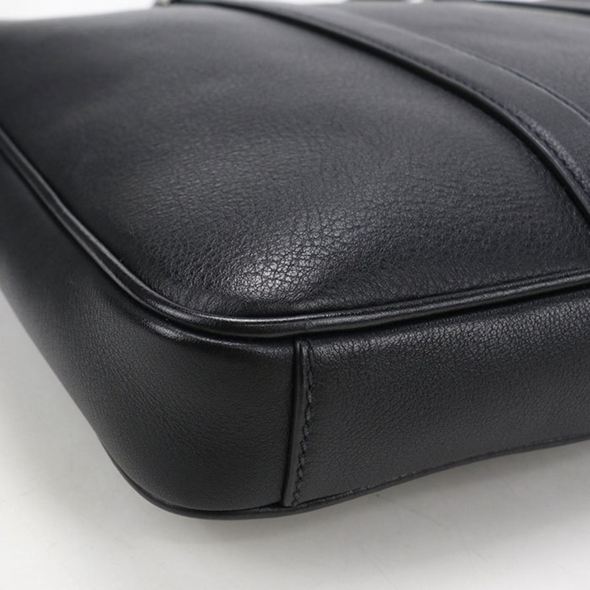 Prada Black Leather Briefcase (Pre-Owned)
