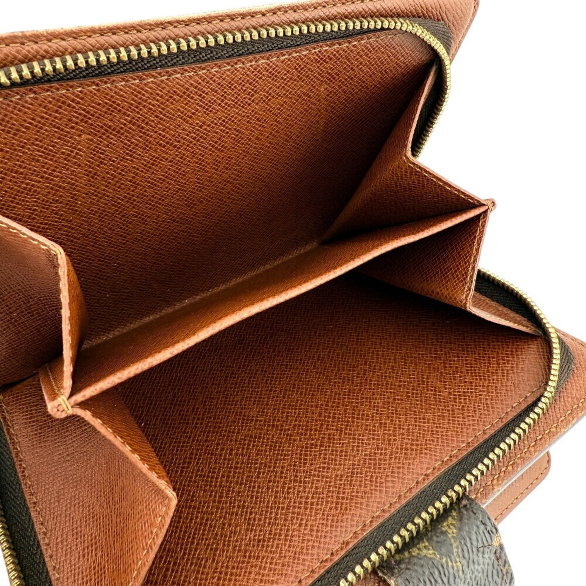 Louis Vuitton Brown Monogram Leather Wallet (Bi-Fold) (Pre-Owned)
