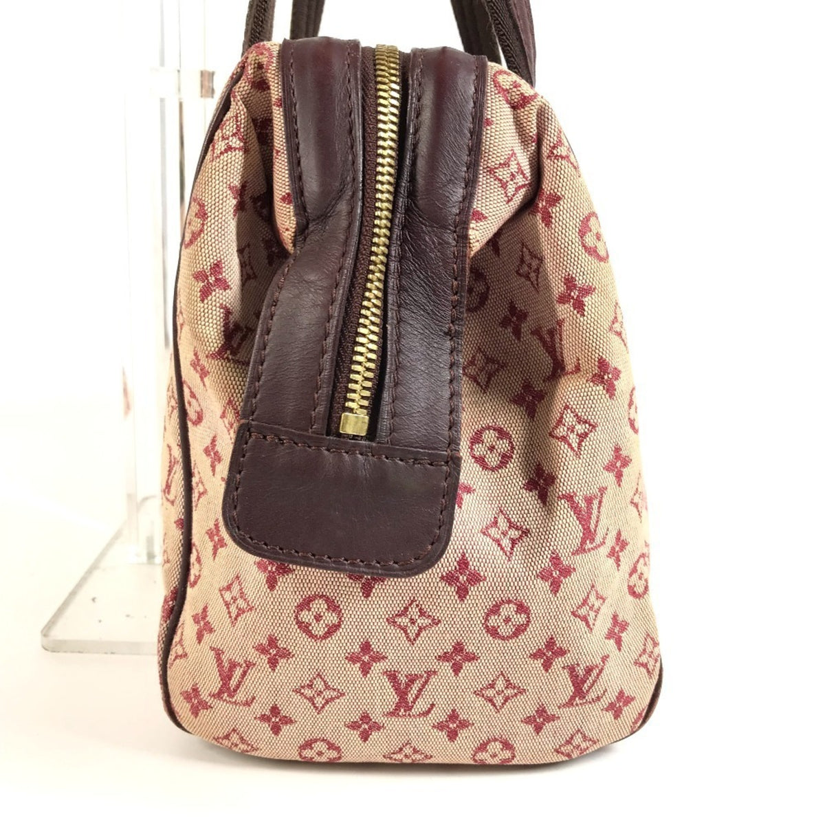Louis Vuitton Cerise Red Color Monogram Mini Boston Bag Handbag (Pre-Owned)