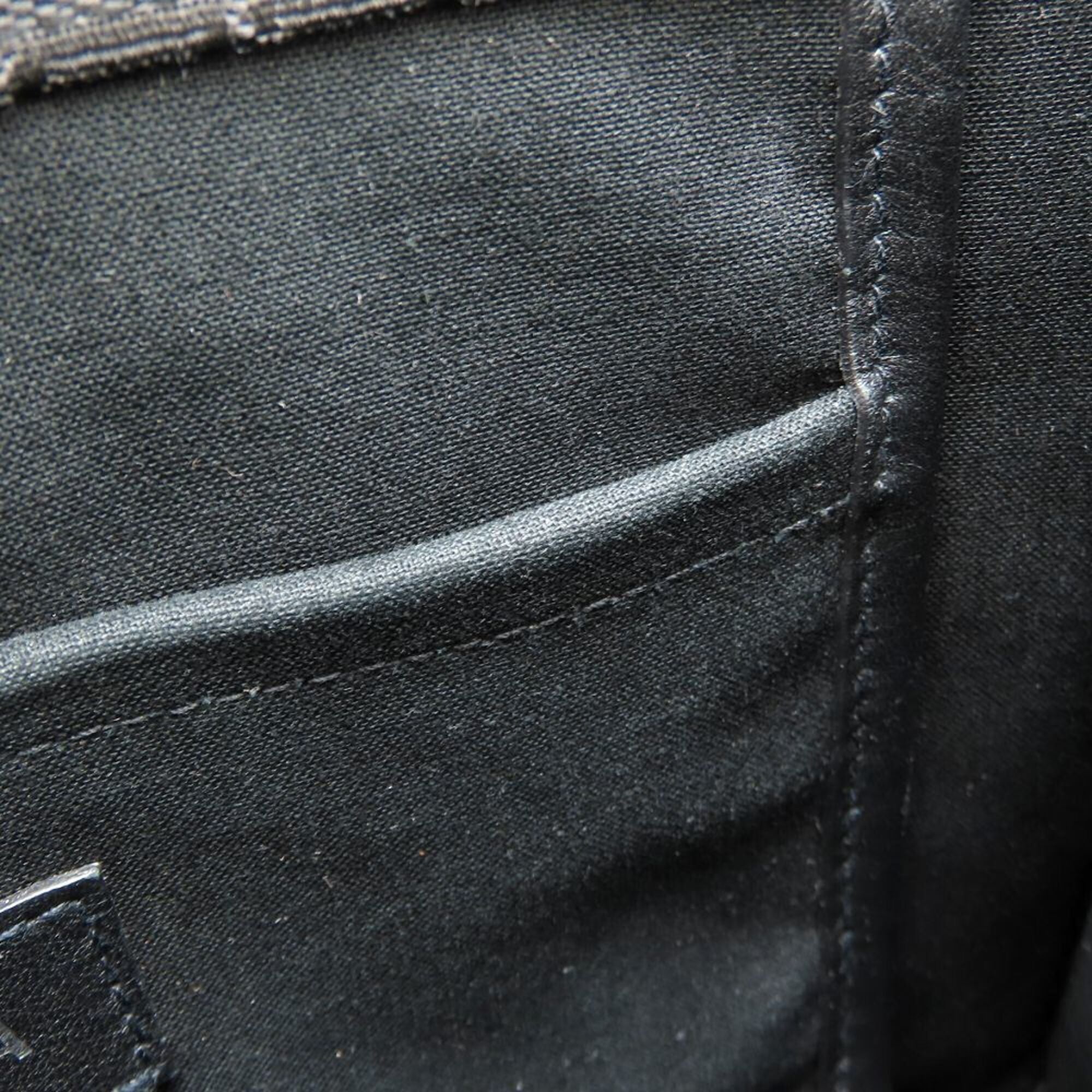 Balenciaga Black Canvas Leather Tote Bag (Pre-Owned)