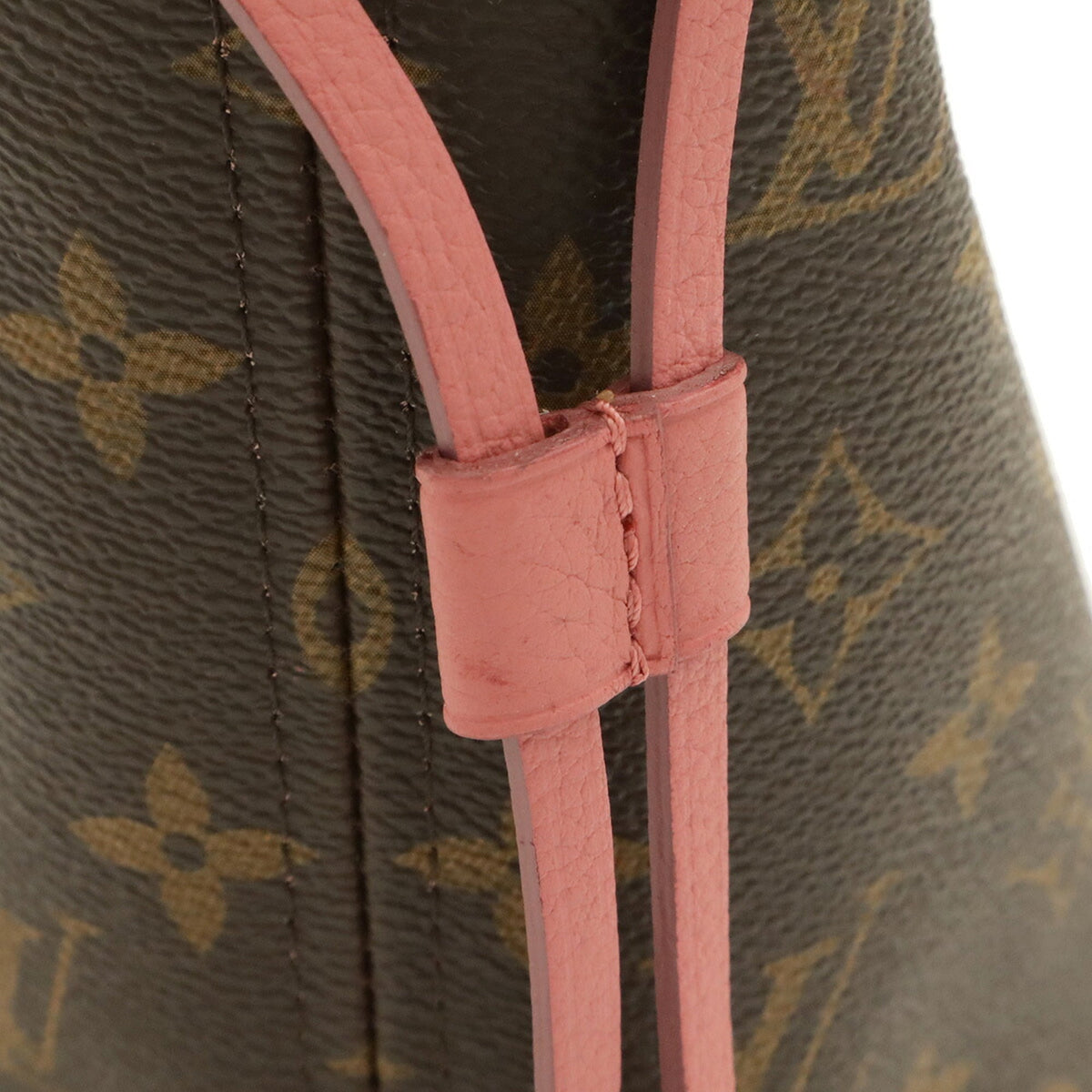 Louis Vuitton Rose Velours Monogram Canvas Pvc Coated Canvas Shoulder Bag Tote Bag (Pre-Owned)