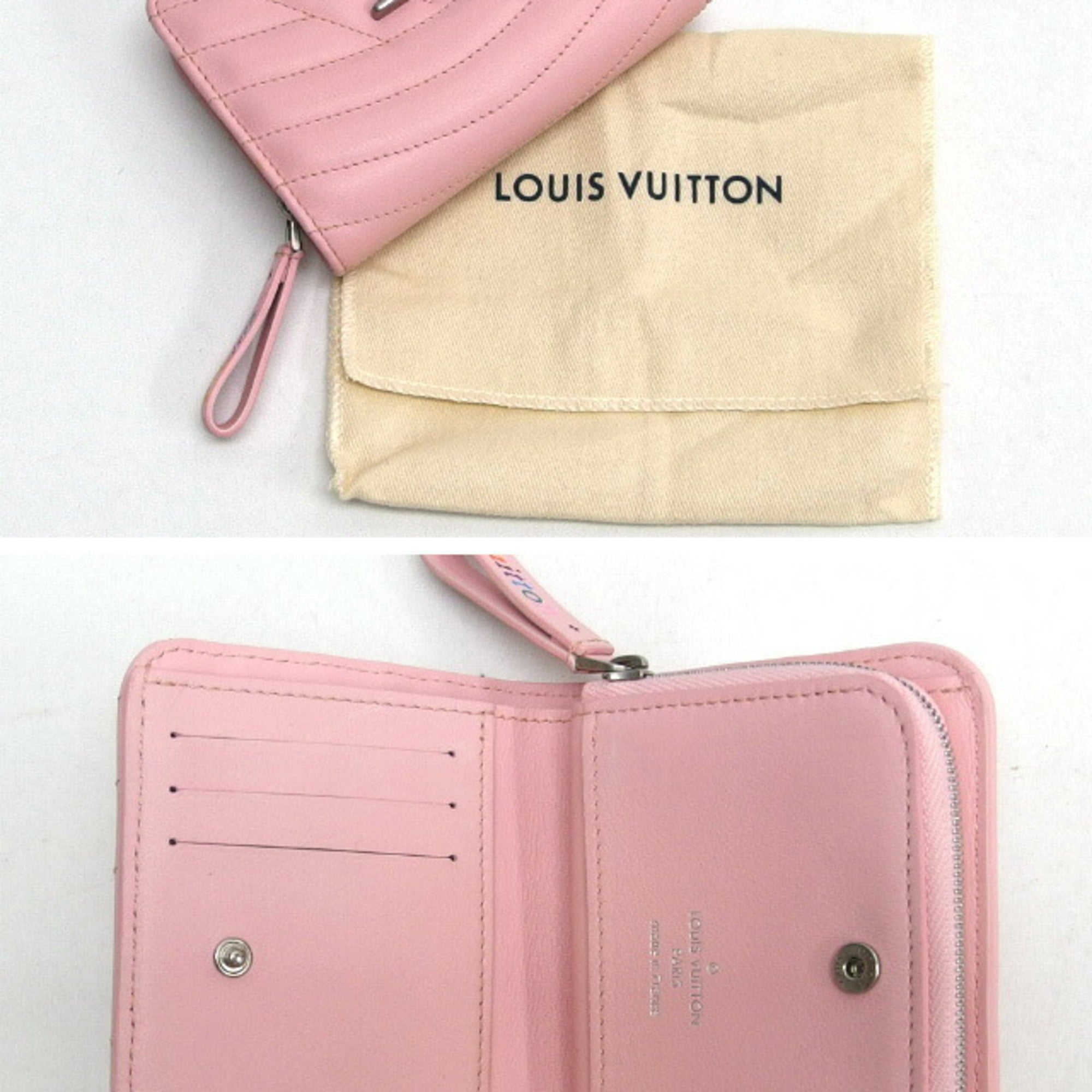 Louis Vuitton Pink Leather Wallet (Bi-Fold) (Pre-Owned)