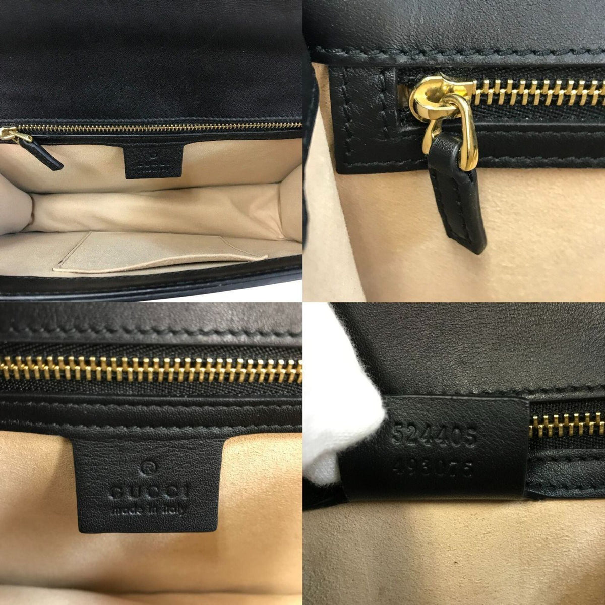 Gucci Black Leather Shoulder Bag (Pre-Owned)