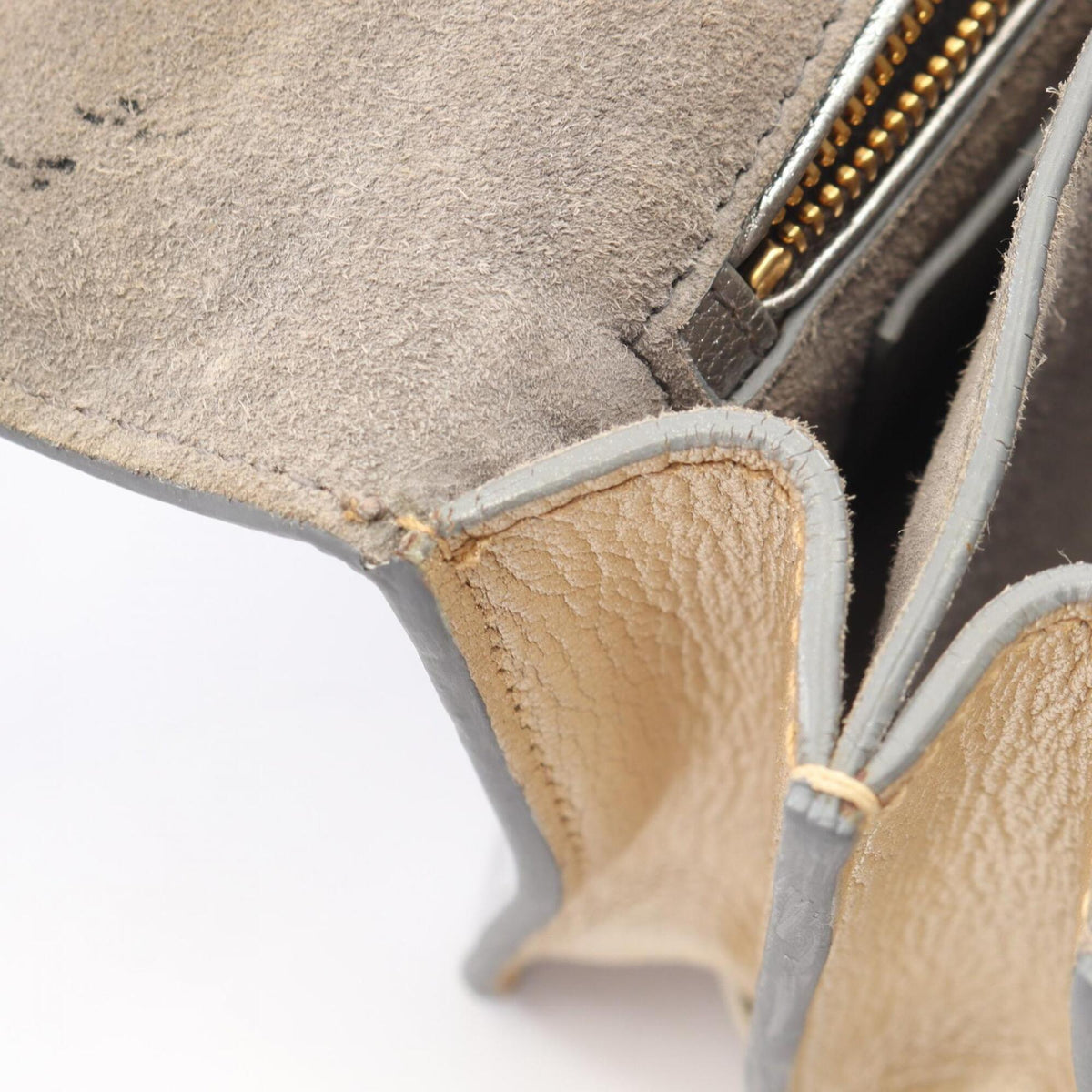 Miu Miu Gold Silver Leather Handbag Shoulder Bag (Pre-Owned)