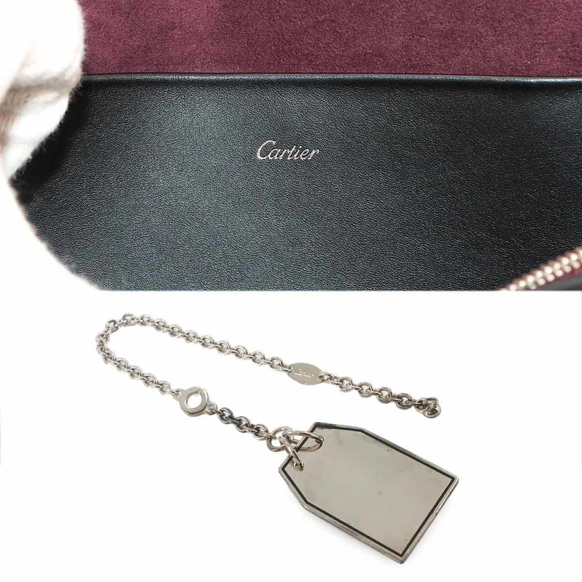 Cartier Black Leather Handbag (Pre-Owned)