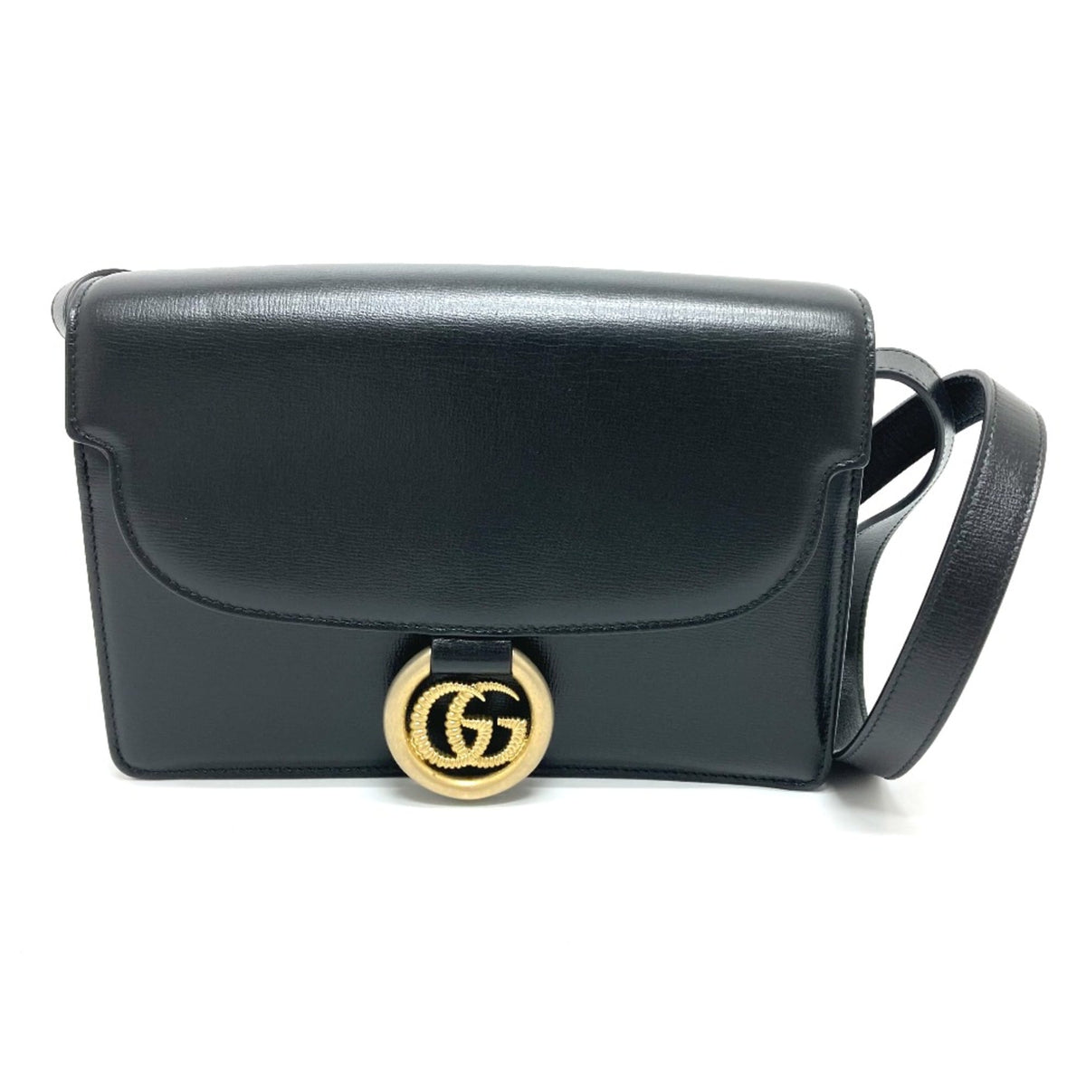 Gucci Black Leather Shoulder Bag (Pre-Owned)
