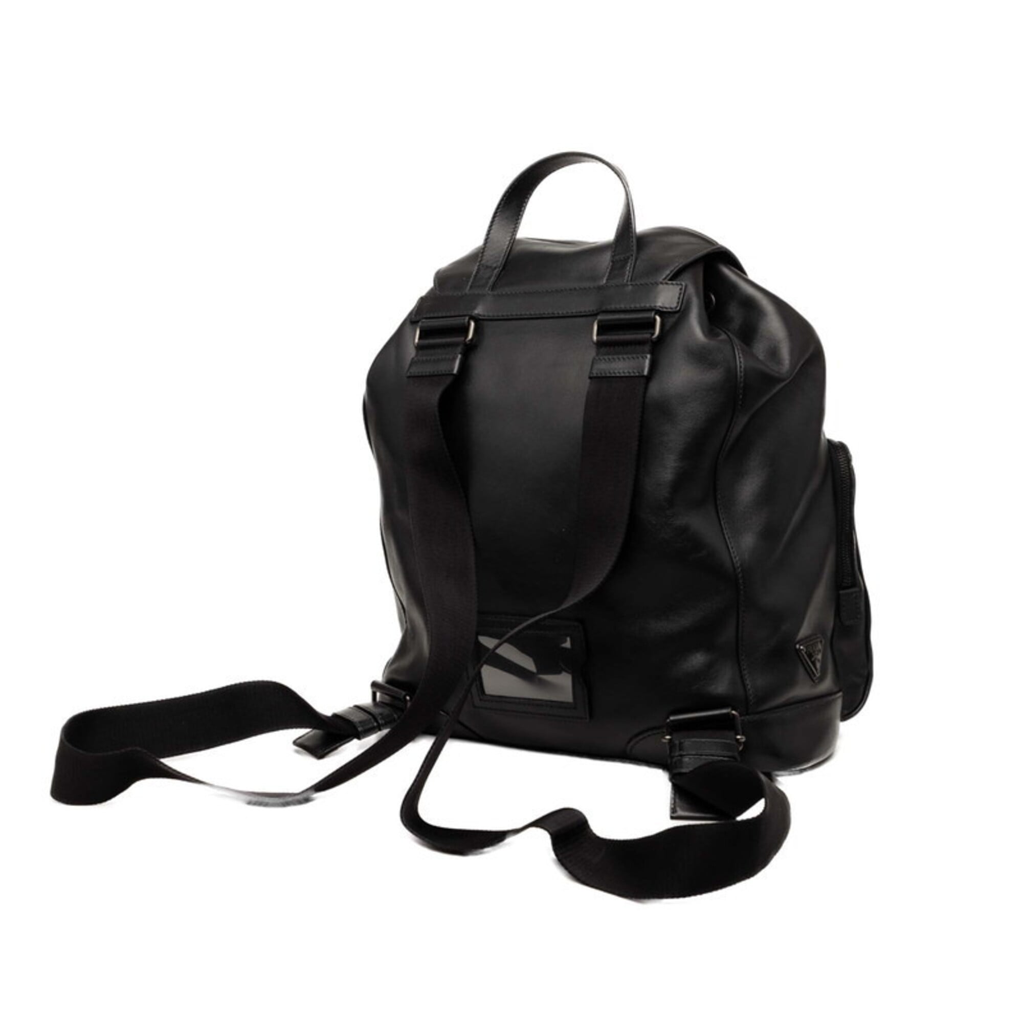 Prada Black Leather Backpack (Pre-Owned)