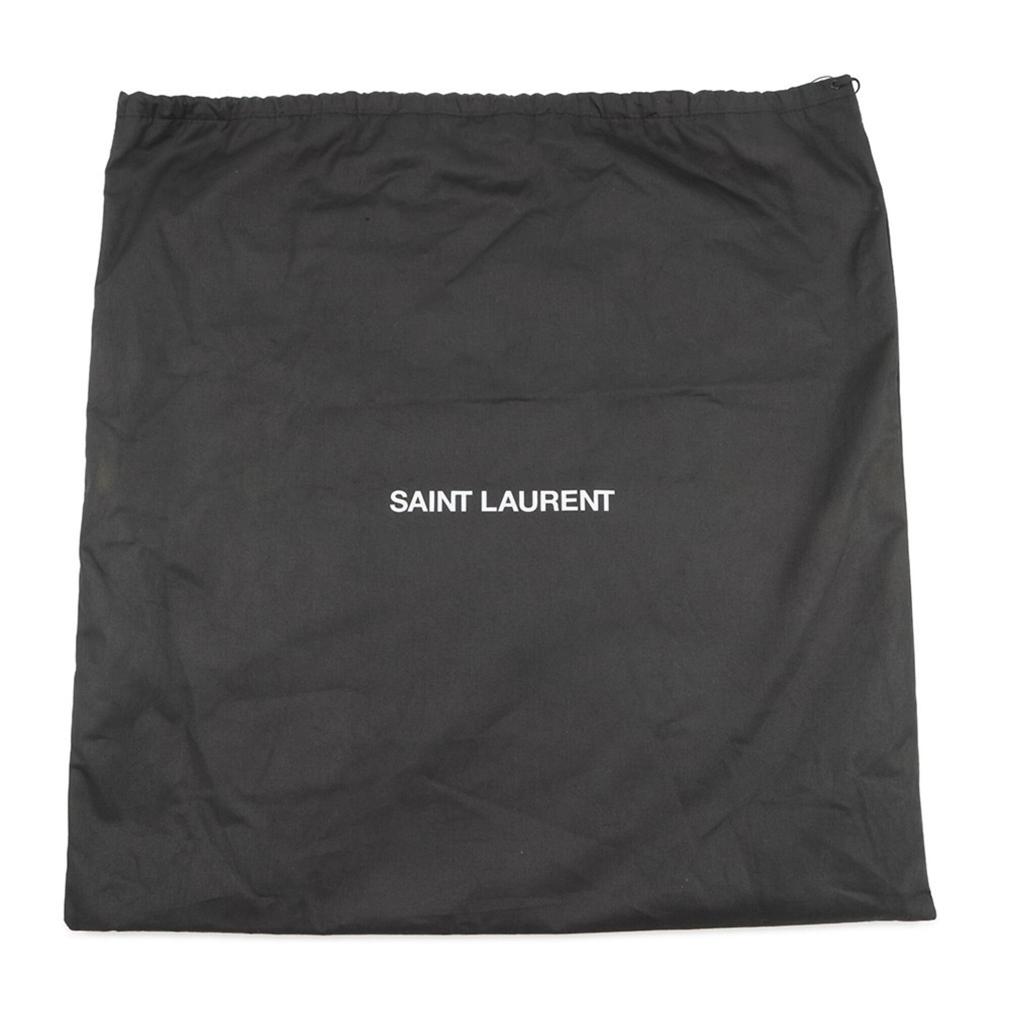 Yves Saint Laurent Black Canvas Handbag Tote Bag (Pre-Owned)