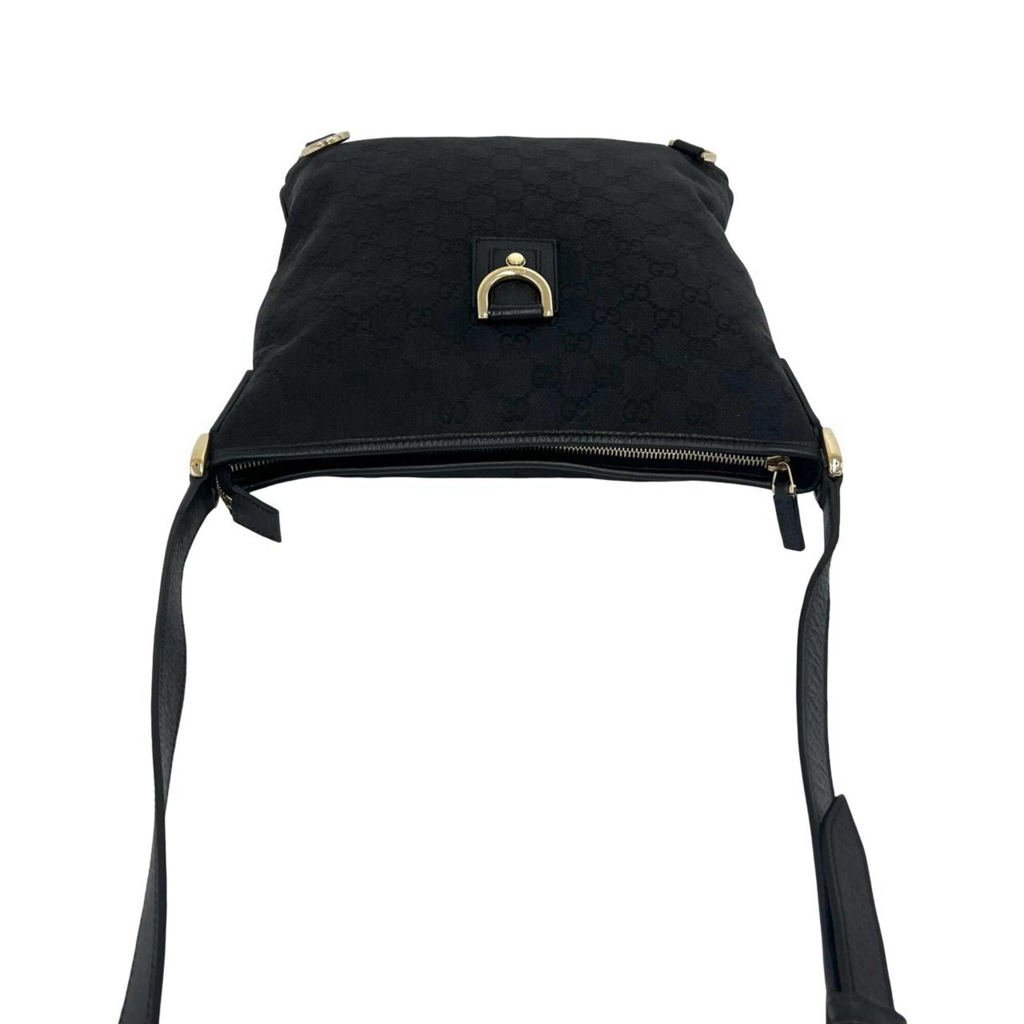 Gucci Black Canvas Shoulder Bag (Pre-Owned)