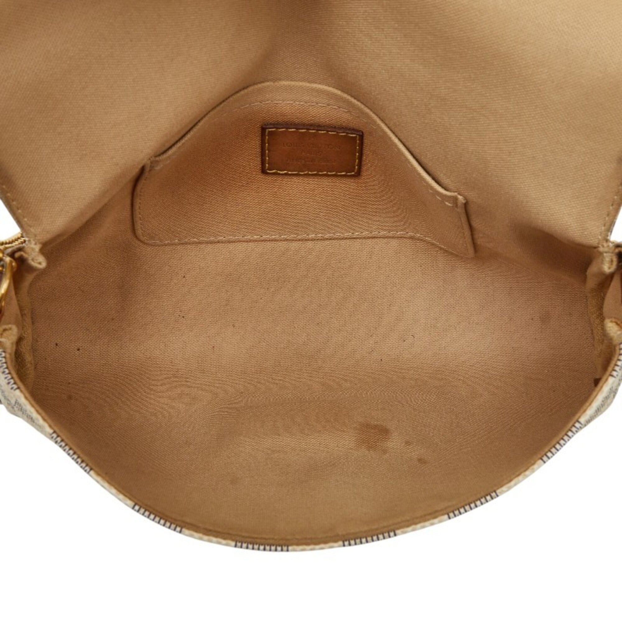 Louis Vuitton White Pvc Leather Handbag Shoulder Bag (Pre-Owned)