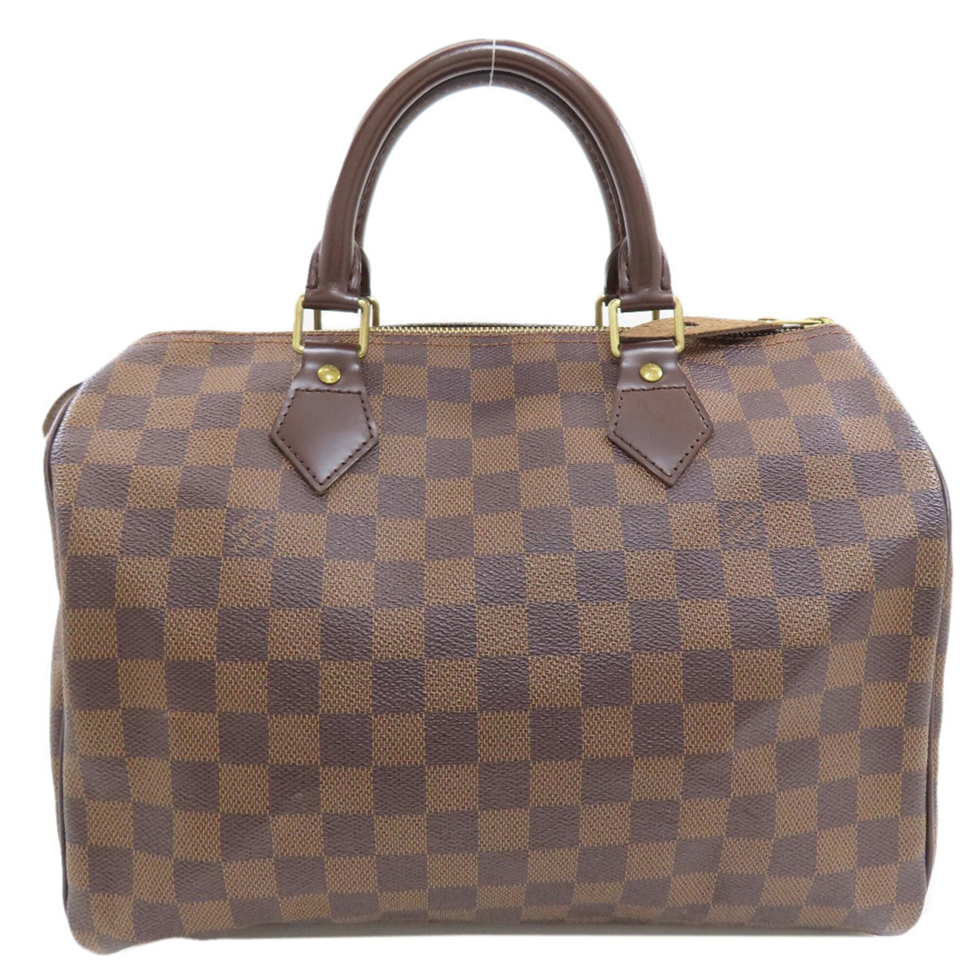 Louis Vuitton Damier Canvas Ebene Damier Canvas Boston Bag (Pre-Owned)