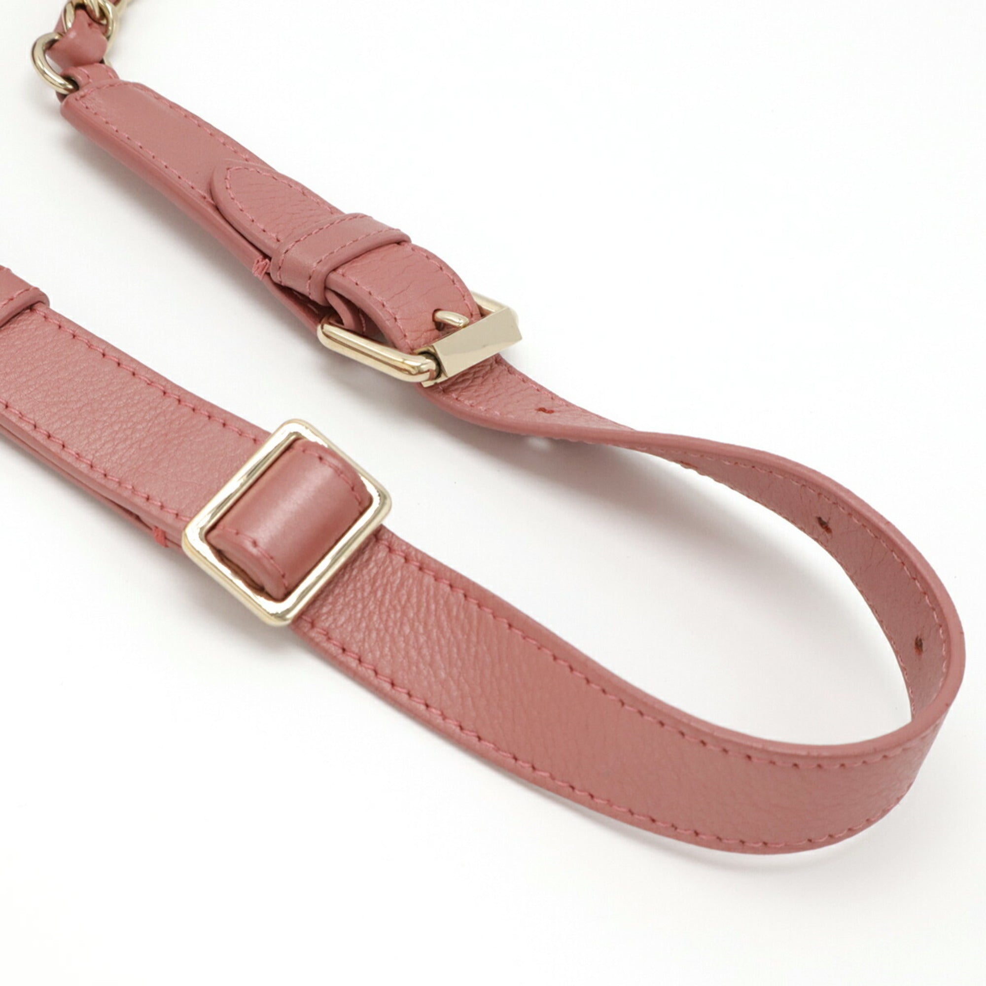 Chanel Matelasse Pink Leather Pouch Sling Bag (Pre-Owned)