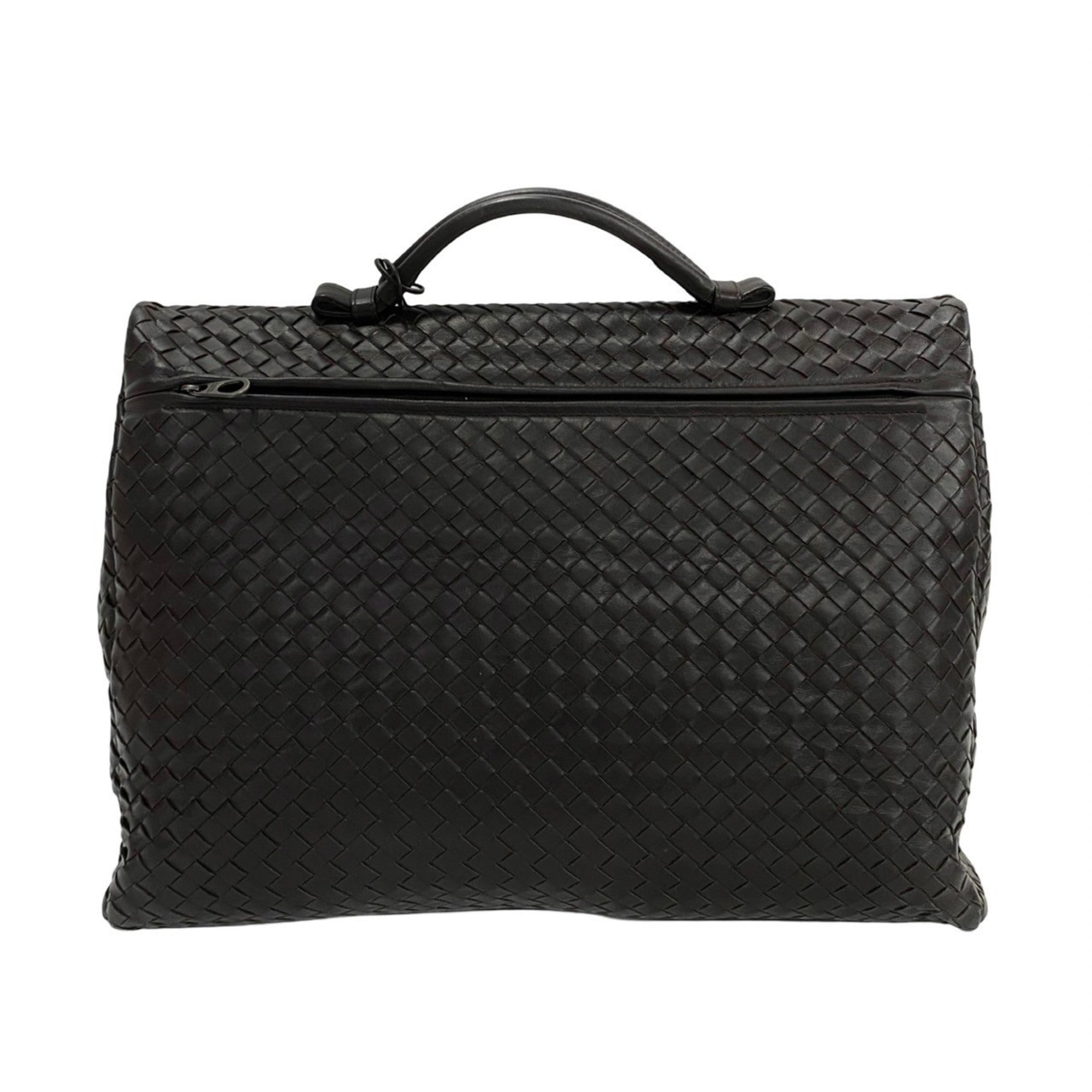 Bottega Veneta Brown Leather Handbag Tote Bag (Pre-Owned)