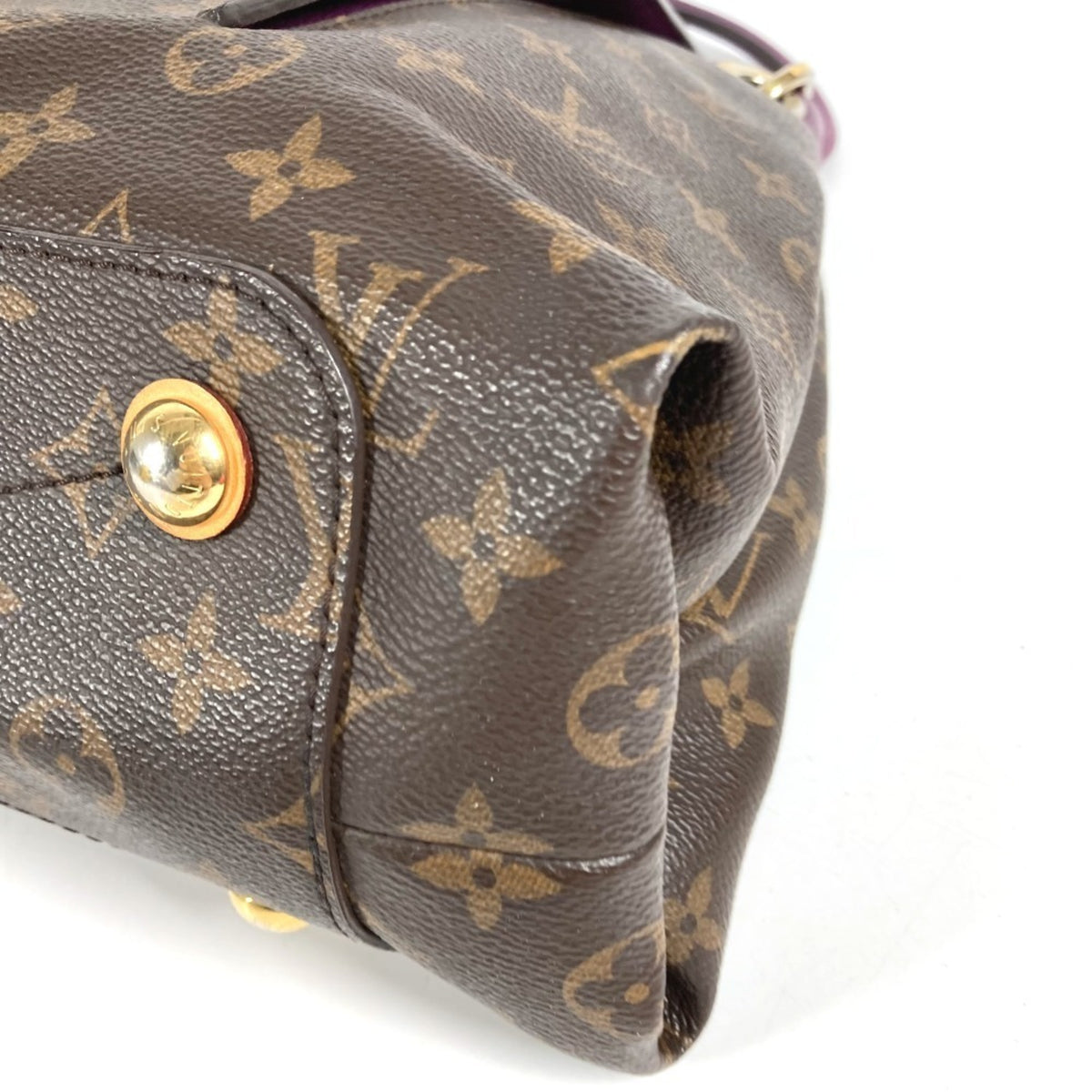 Louis Vuitton Aurore Brown Monogram Purple Monogram Olympe Canvas Shoulder Bag Tote Bag (Pre-Owned)