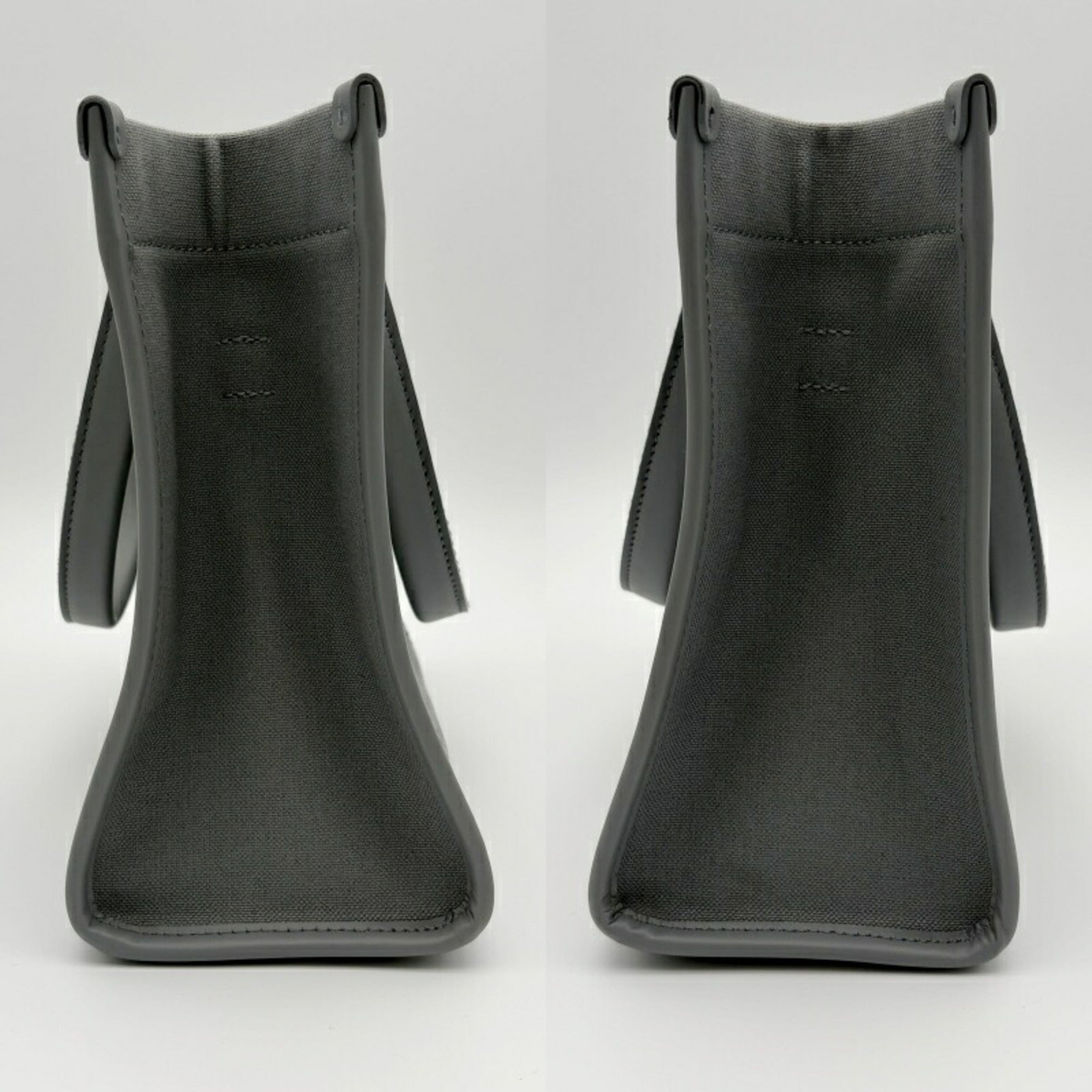 Balenciaga Gray Canvas Leather Tote Bag (Pre-Owned)
