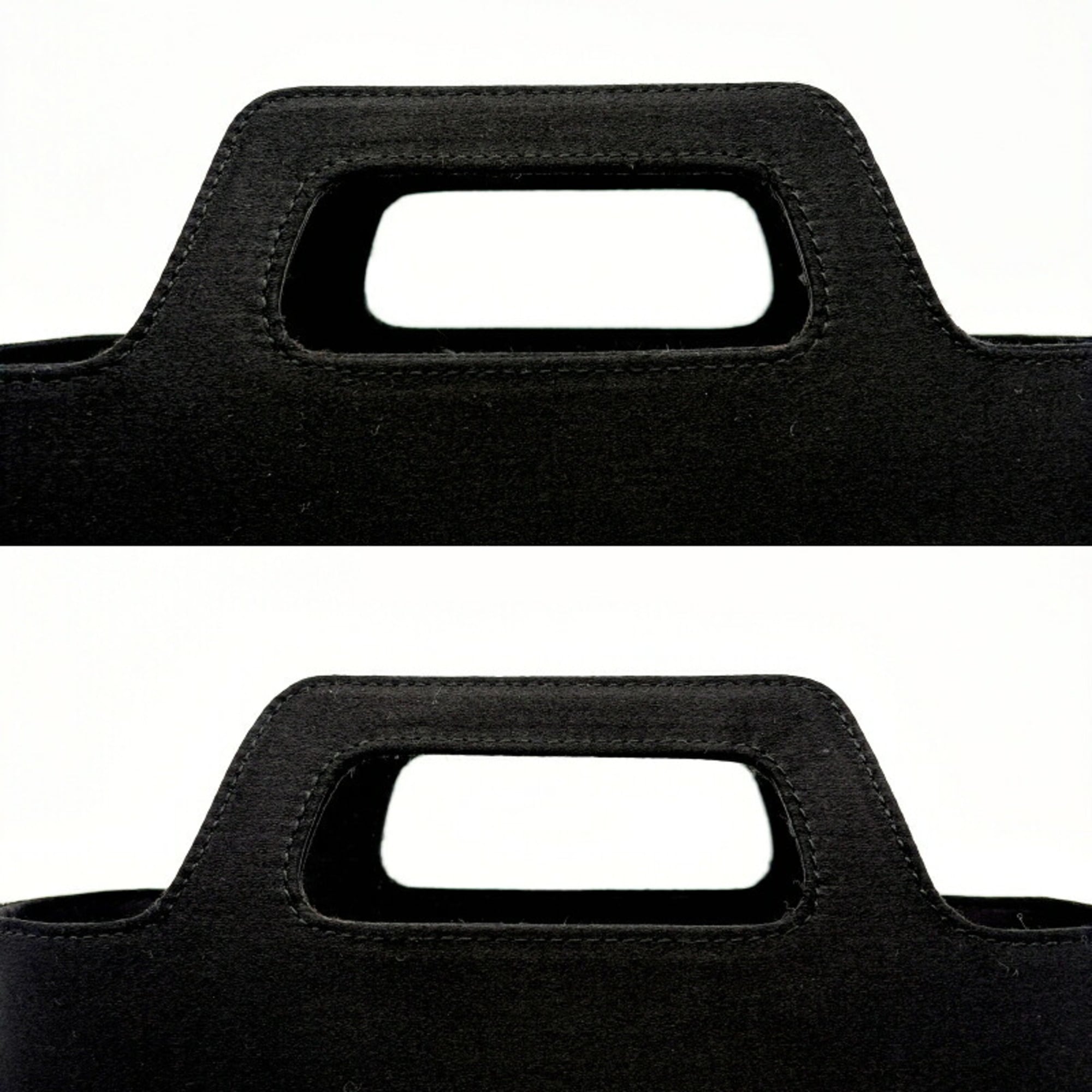 Salvatore Ferragamo Black Satin Shoulder Bag (Pre-Owned)