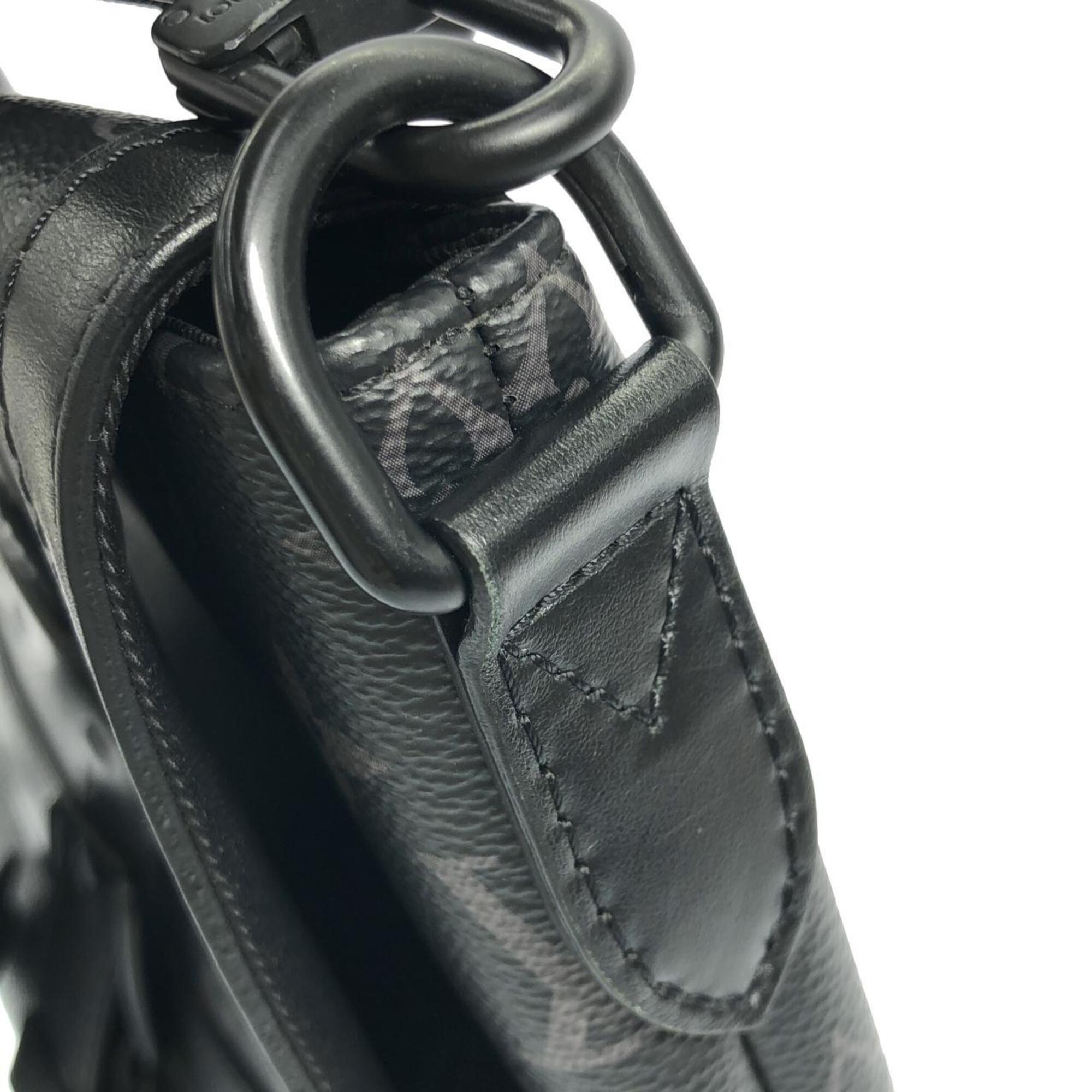 Louis Vuitton Black Coated Canvas Shoulder Bag (Pre-Owned)