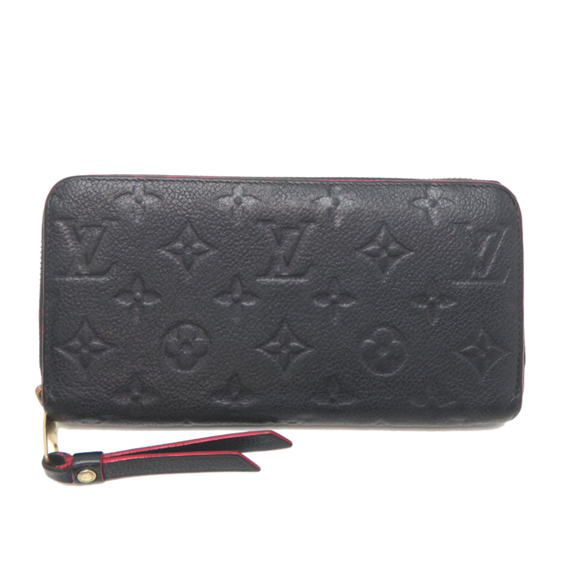 Louis Vuitton Marine Rouge Navy Monogram Empreinte Long Wallet (Bi-Fold) (Pre-Owned)