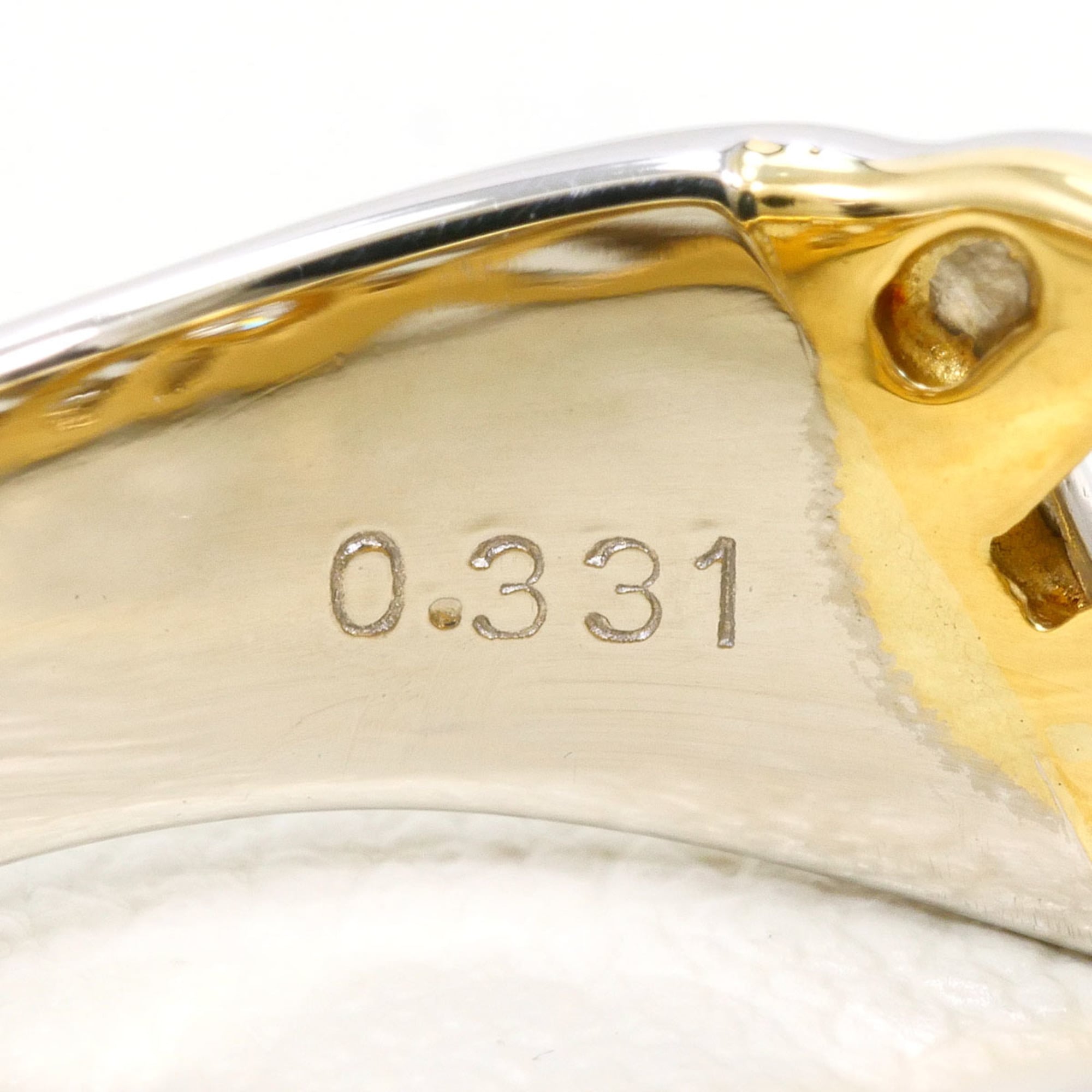 Unbranded Platinum Yellow Gold Yellow Gold (18K) Platinum 900 Band Ring (Pre-Owned)
