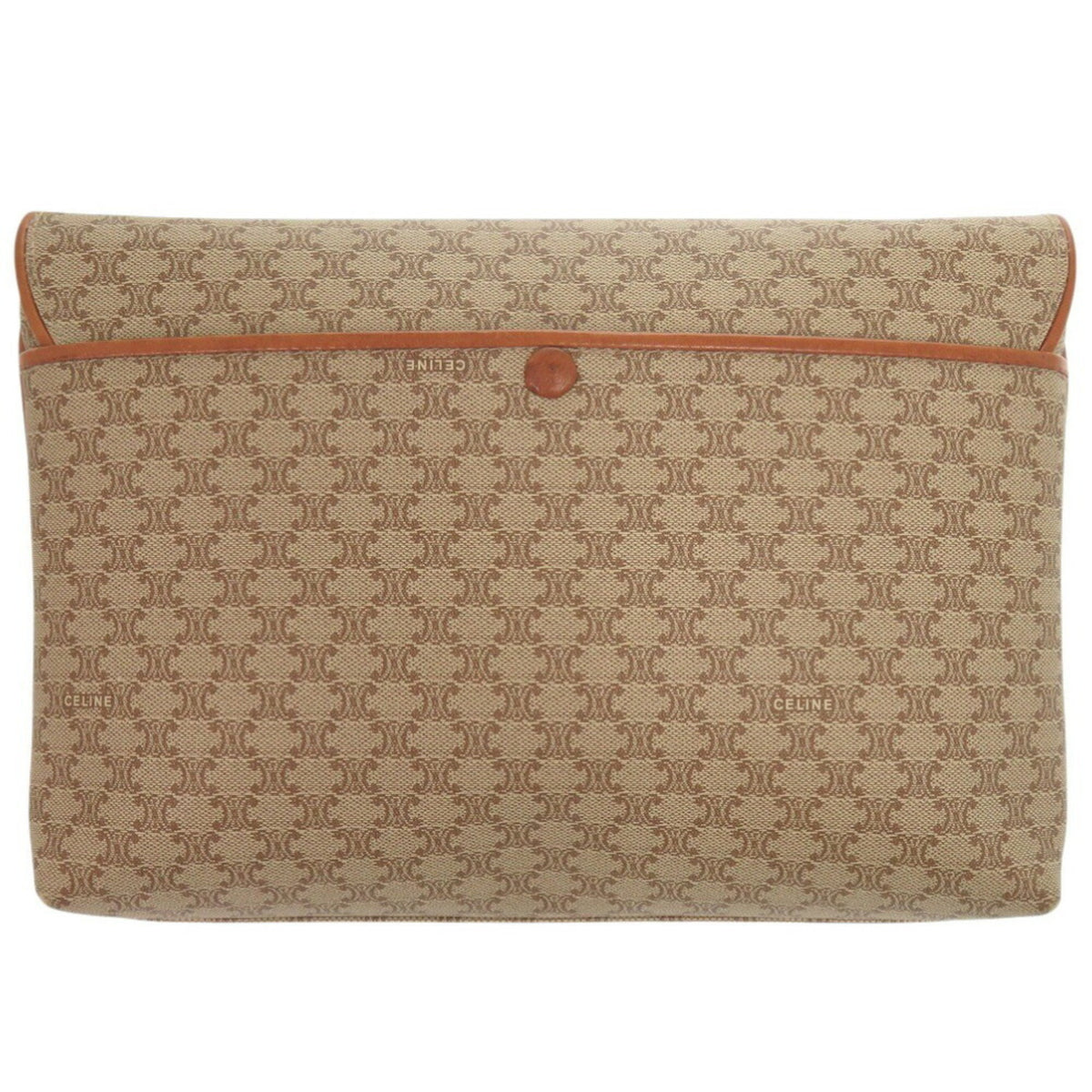 Celine Beige Pvc Leather Shoulder Bag (Pre-Owned)