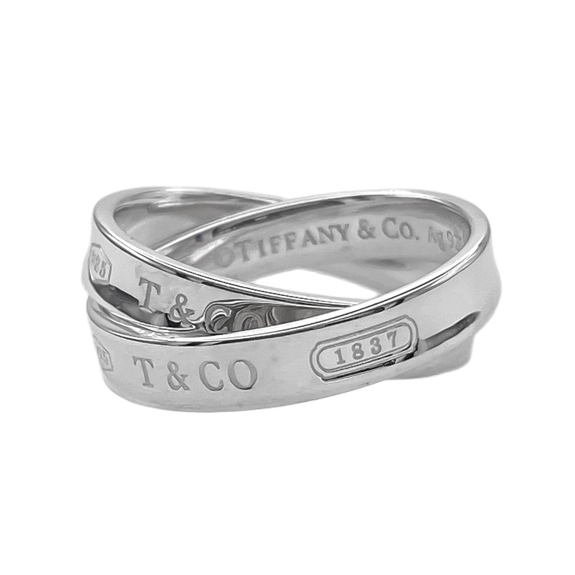 Tiffany Silver Silver 925 Band Ring (Pre-Owned)