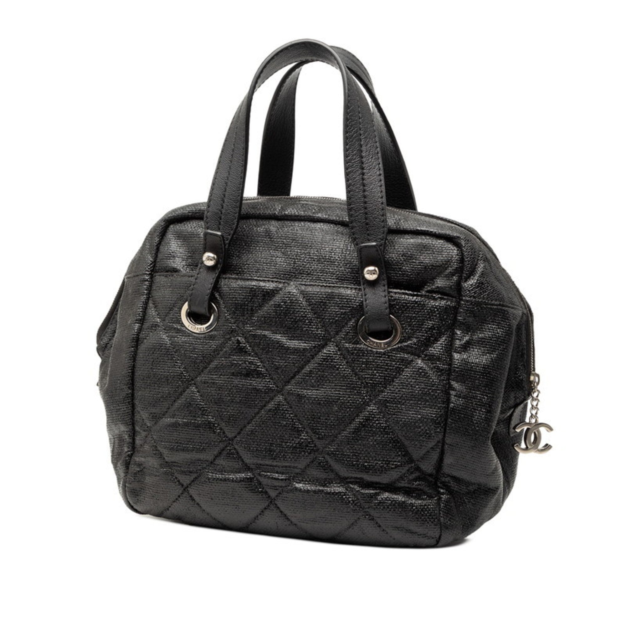 Chanel Black Pvc Handbag (Pre-Owned)