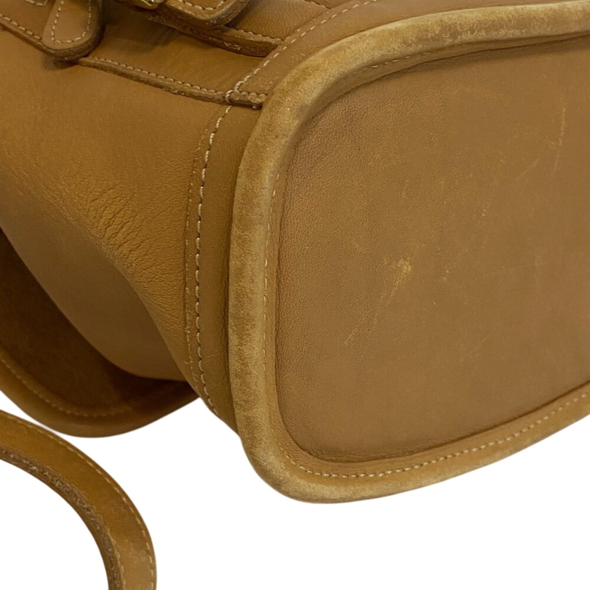 Coach Beige Leather Backpack (Pre-Owned)