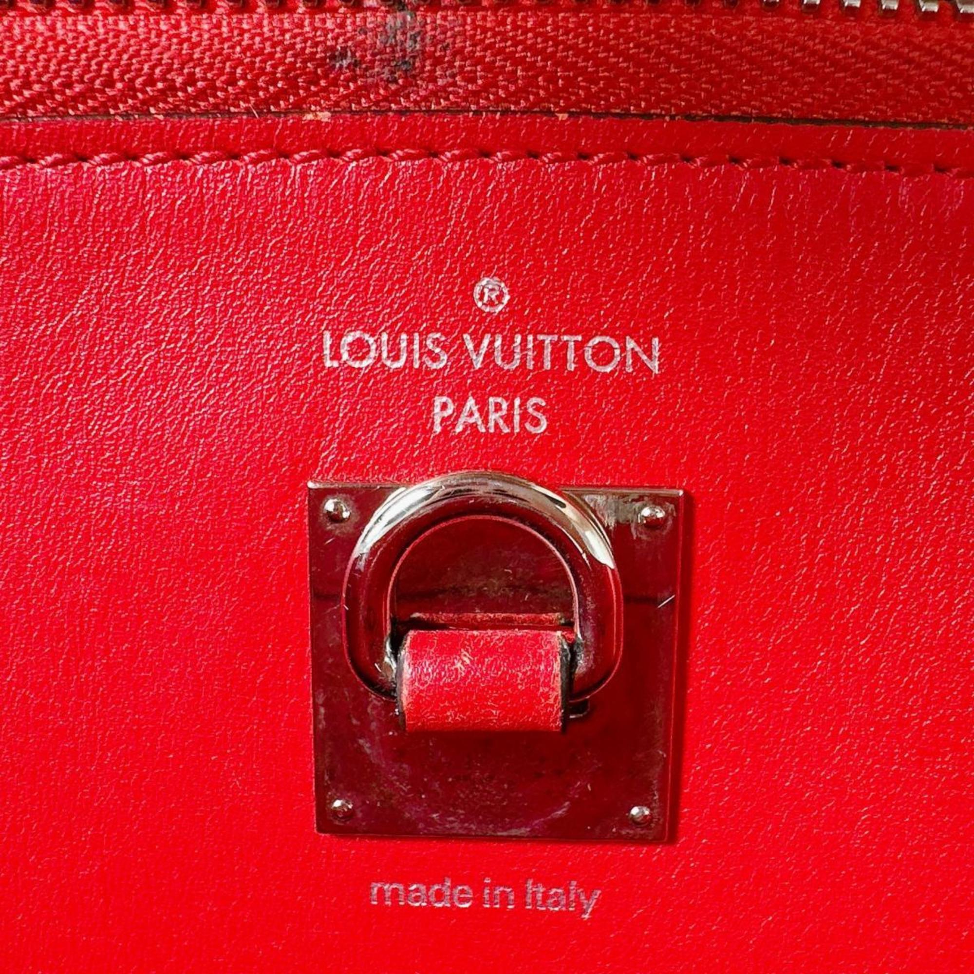 Louis Vuitton Red Color Leather Handbag (Pre-Owned)