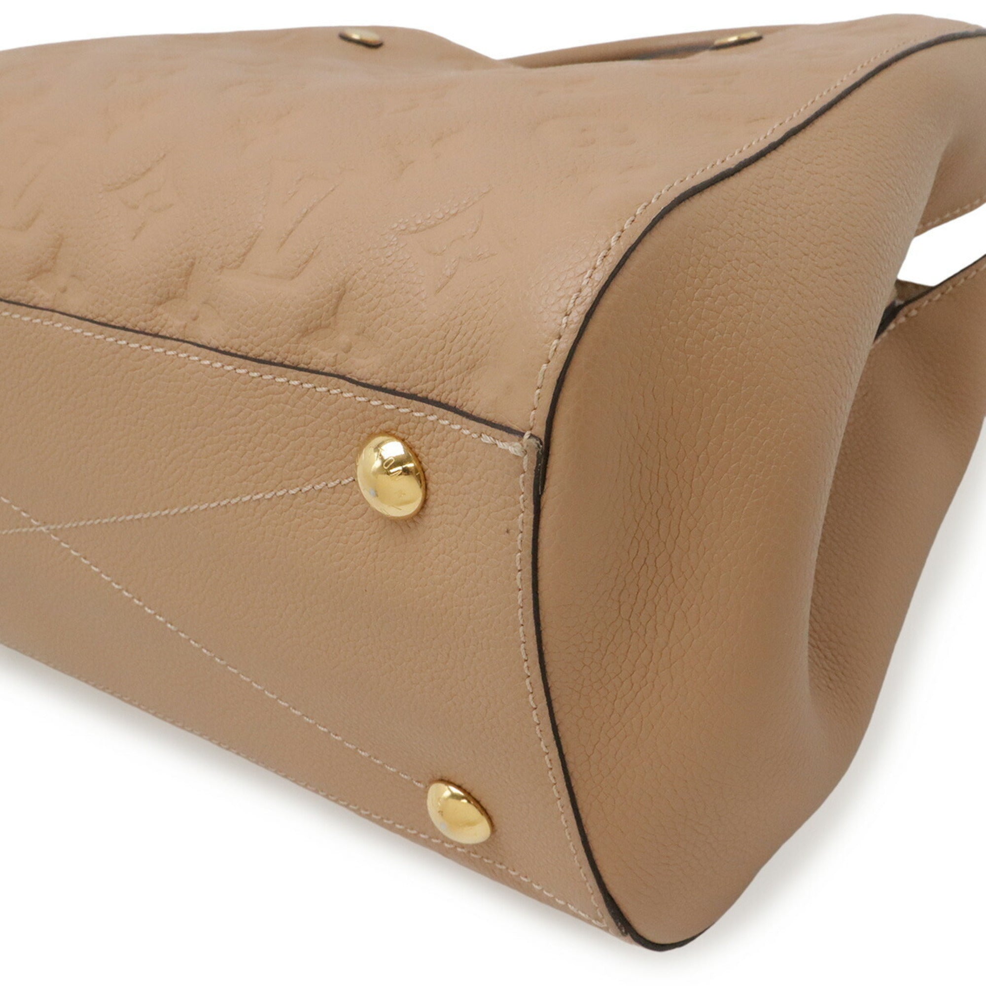 Louis Vuitton Taupe Monogram Empreinte Handbag Shoulder Bag (Pre-Owned)