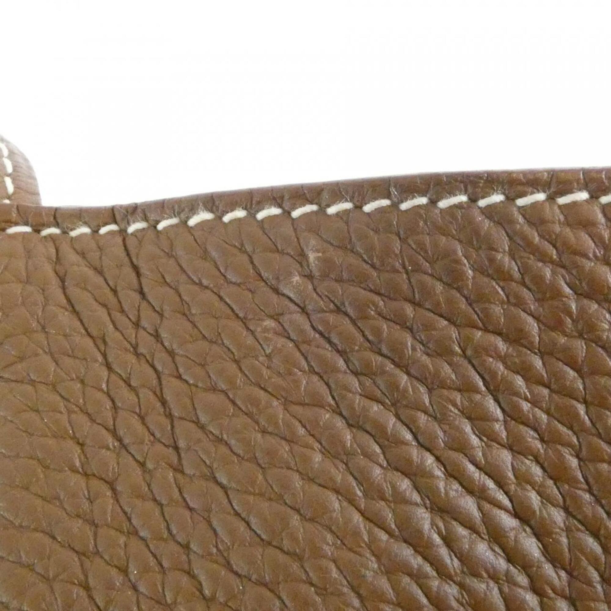 Hermes Pink Taurillon Clemence Leather Handbag (Pre-Owned)