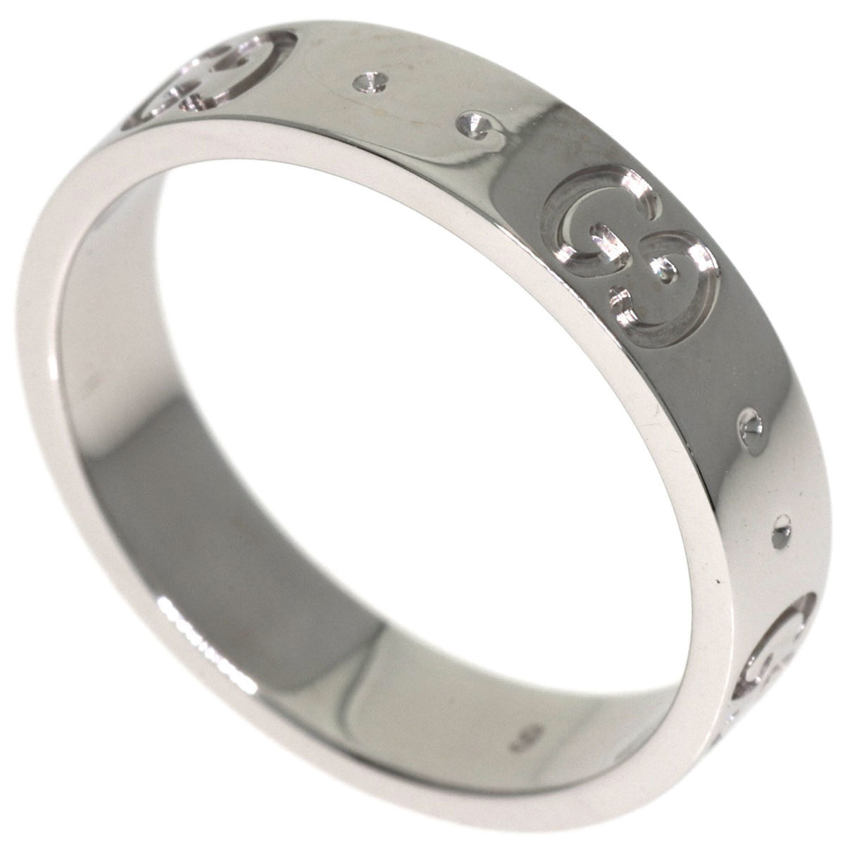 Gucci Icon White Gold (18K) Band Ring (Pre-Owned)