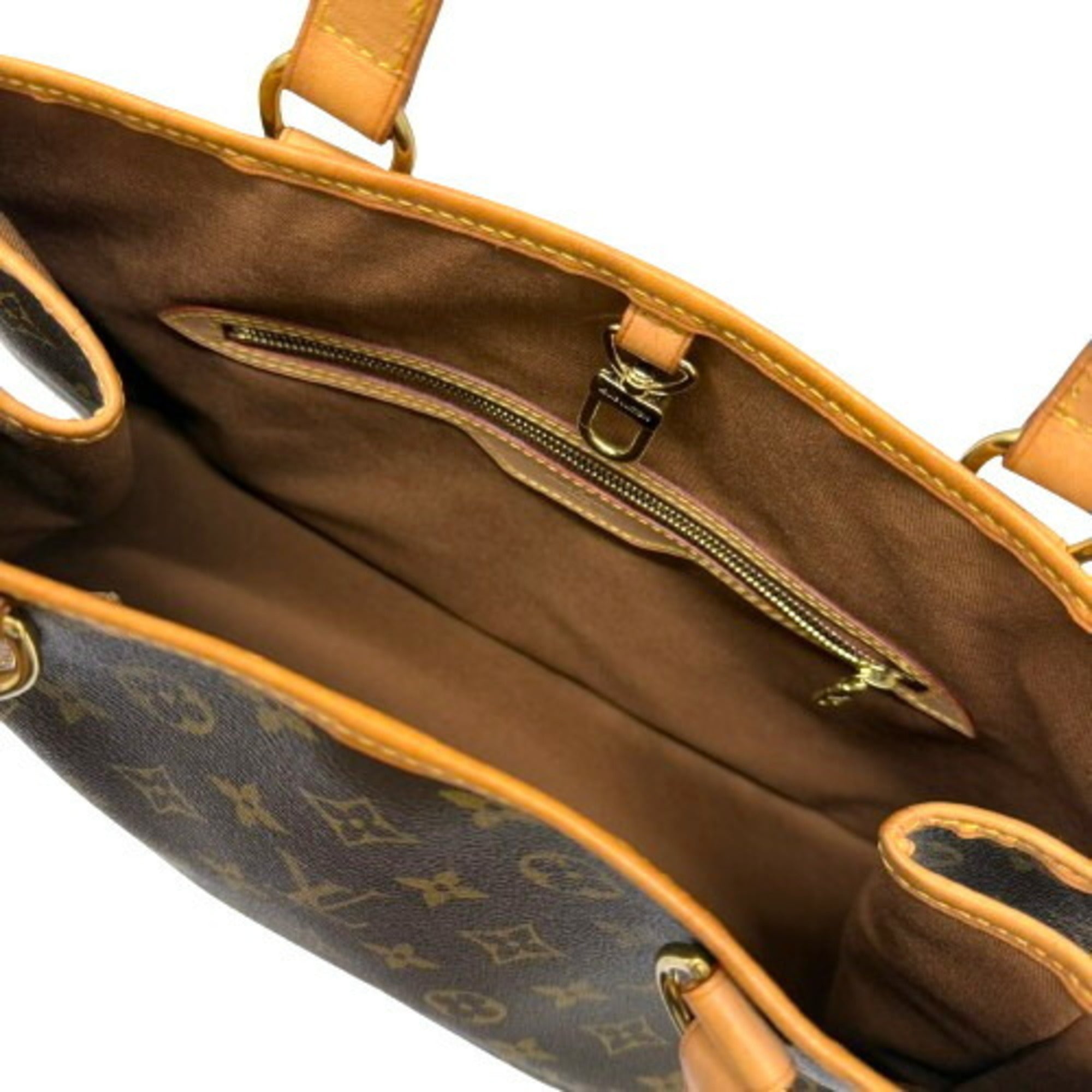 Louis Vuitton Monogram Brown Coated Canvas Shoulder Bag (Pre-Owned)