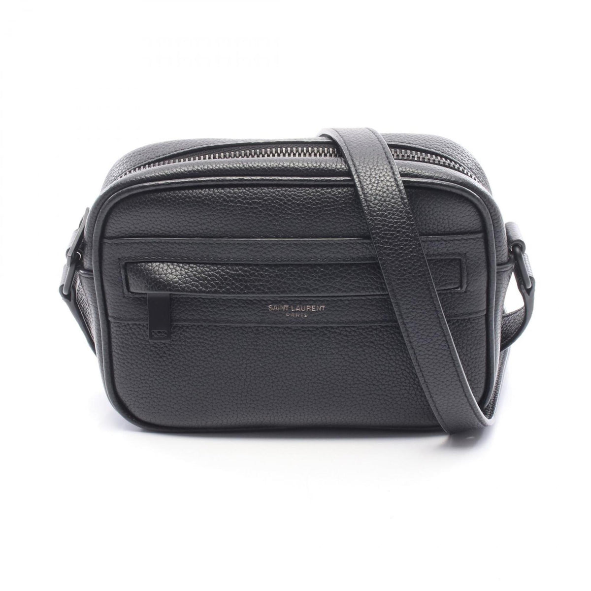 Yves Saint Laurent Black Leather Handbag Shoulder Bag (Pre-Owned)