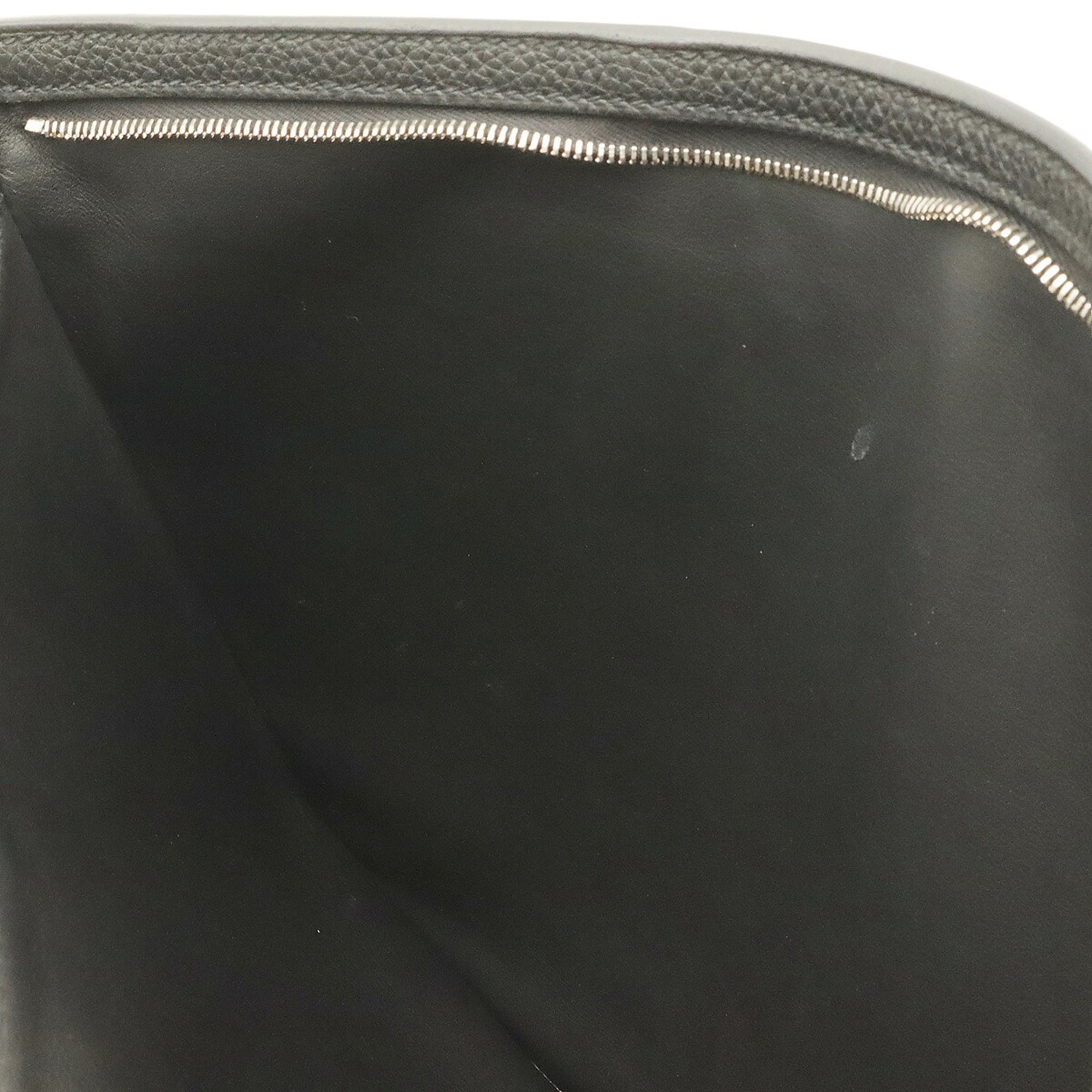 Hermes Black Togo Leather Clutch Bag Handbag (Pre-Owned)