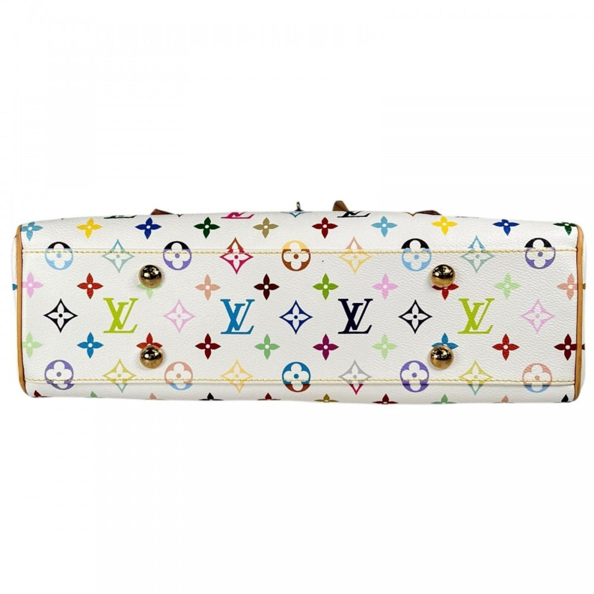 Louis Vuitton White Monogram Multicolore Handbag (Pre-Owned)