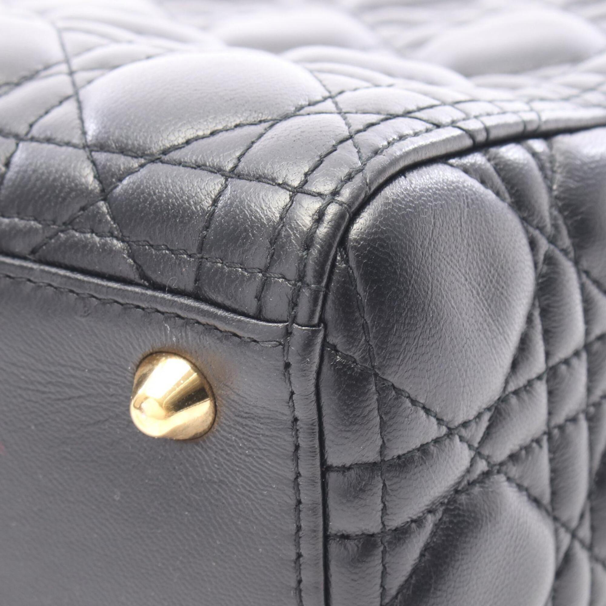 Christian Dior Black Leather Handbag (Pre-Owned)