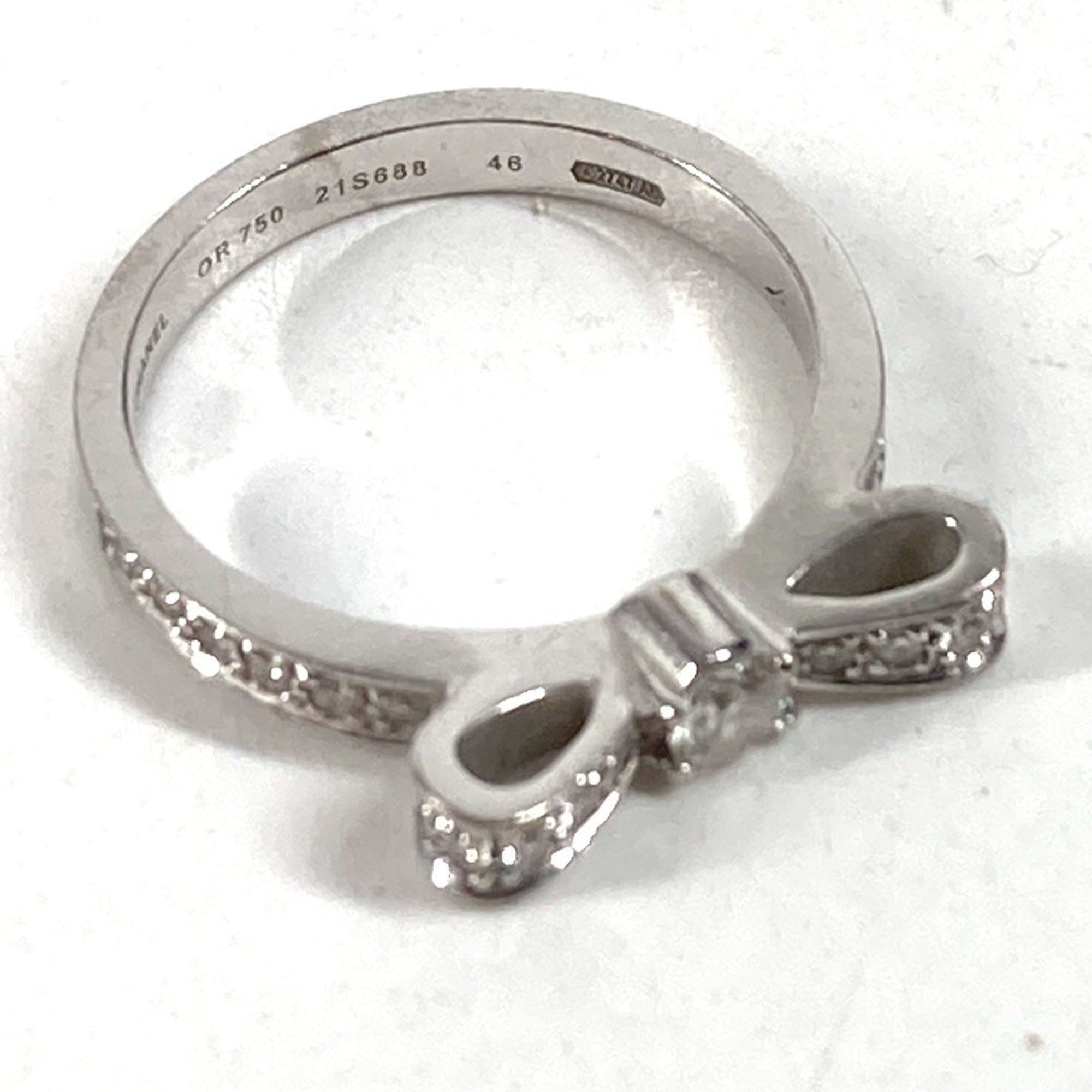 Chanel White Gold (18K) Band Ring (Pre-Owned)