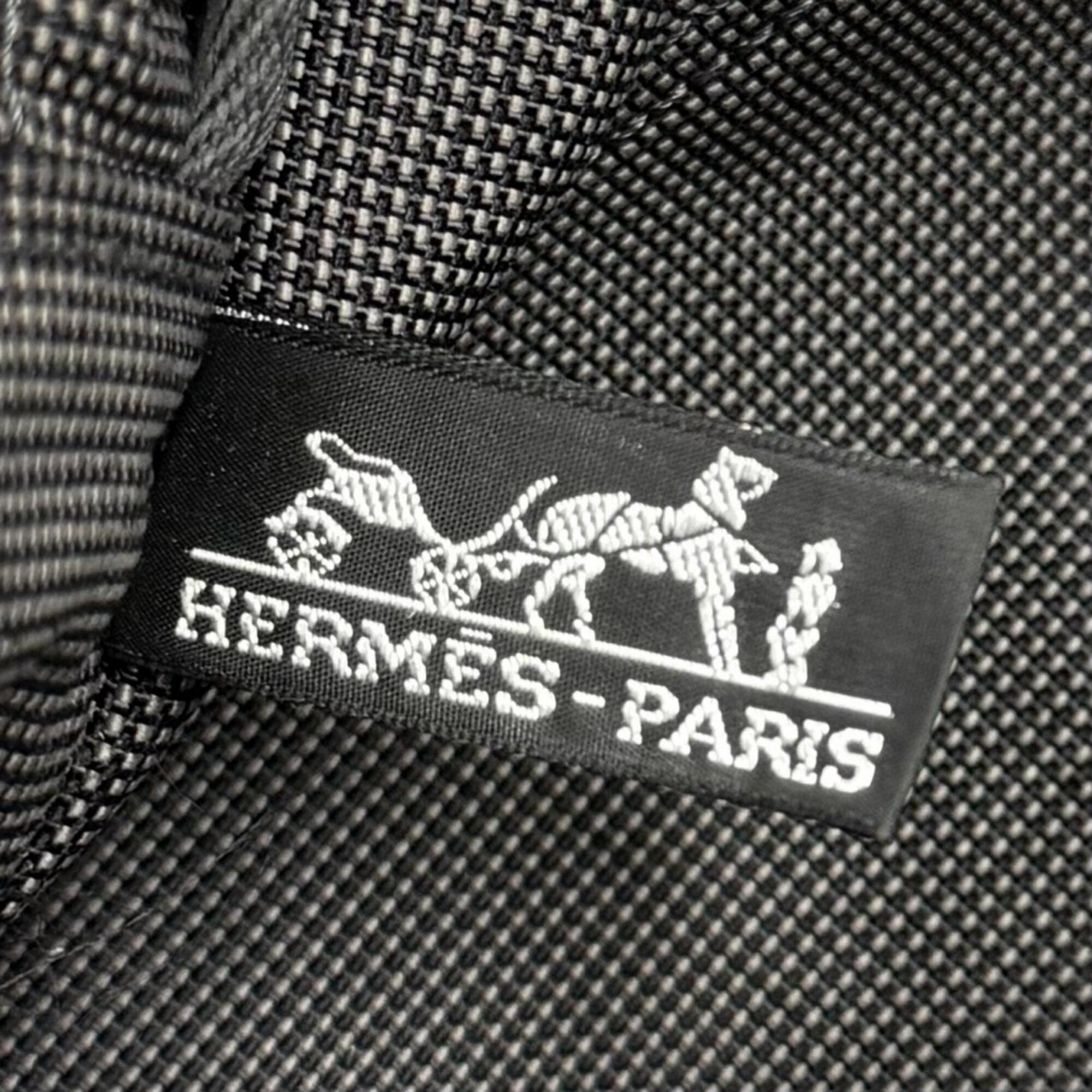 Hermes Gray Polyamide Polyester Handbag Tote Bag (Pre-Owned)