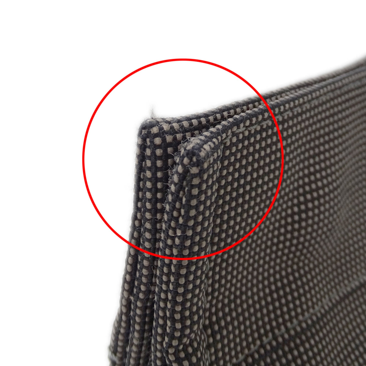 Hermes Black Canvas Handbag Tote Bag (Pre-Owned)