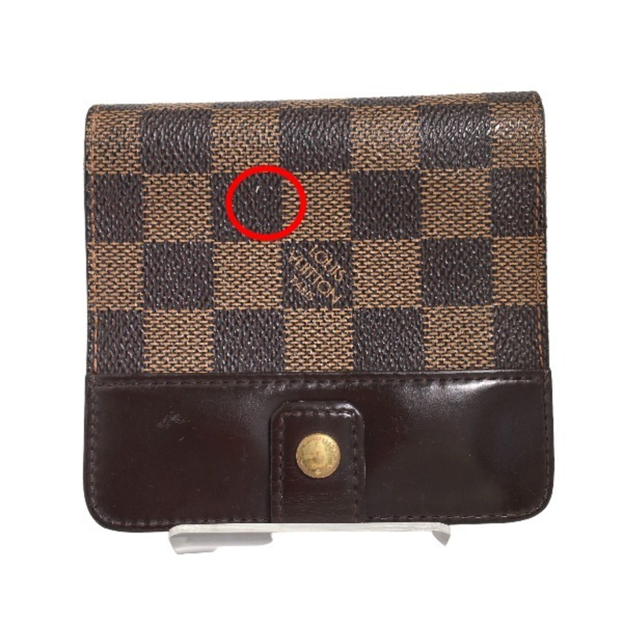Louis Vuitton Damier Brown Damier Canvas Wallet (Bi-Fold) (Pre-Owned)