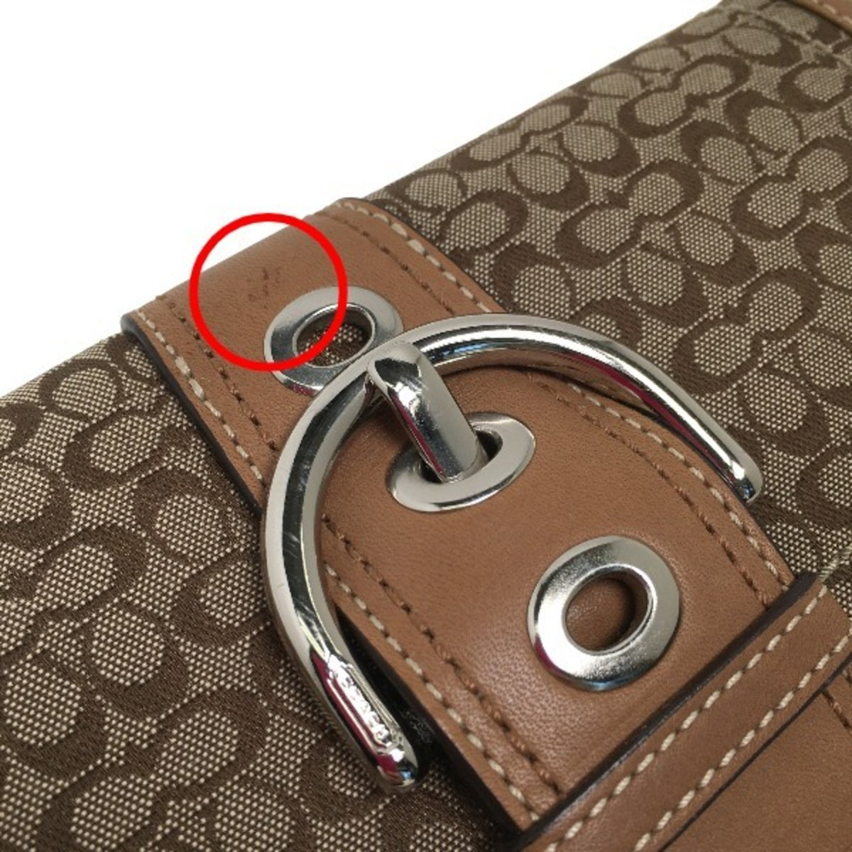 Coach Brown Long Wallet (Bi-Fold) (Pre-Owned)
