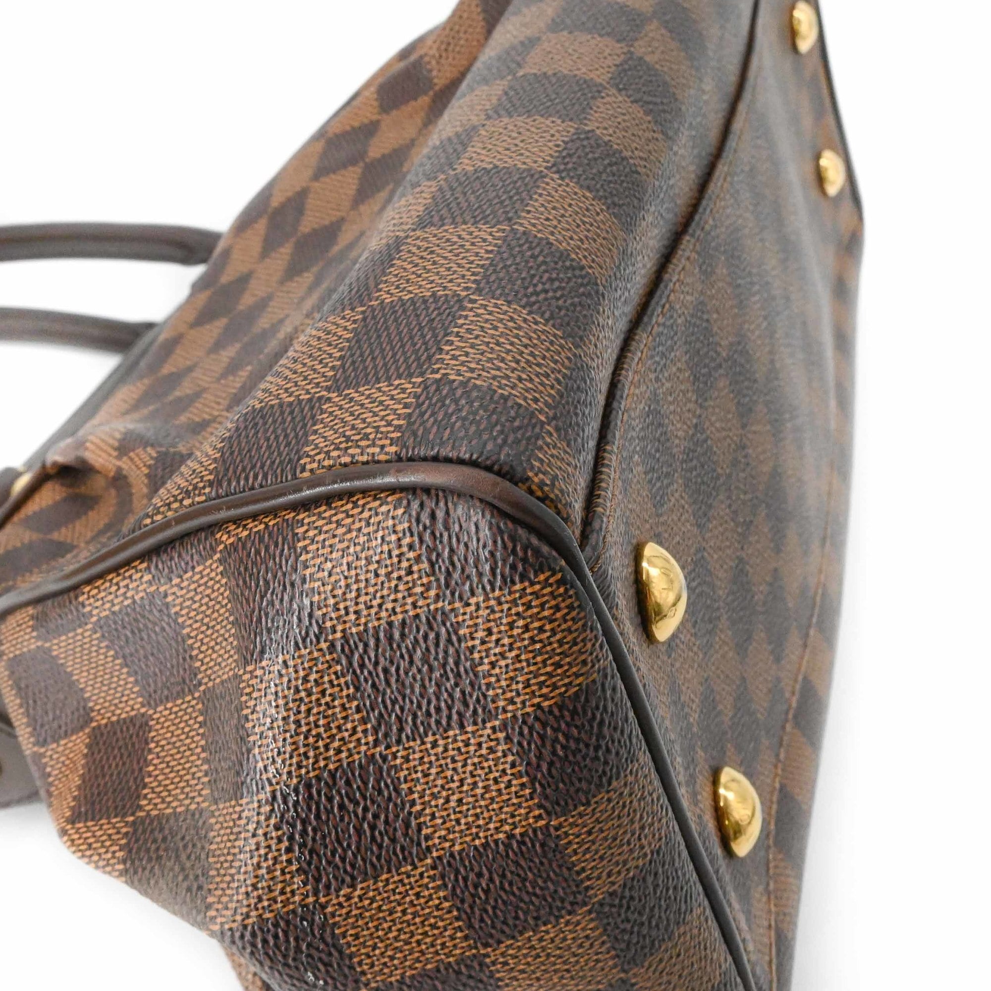 Louis Vuitton Brown Damier Canvas Handbag Shoulder Bag (Pre-Owned)