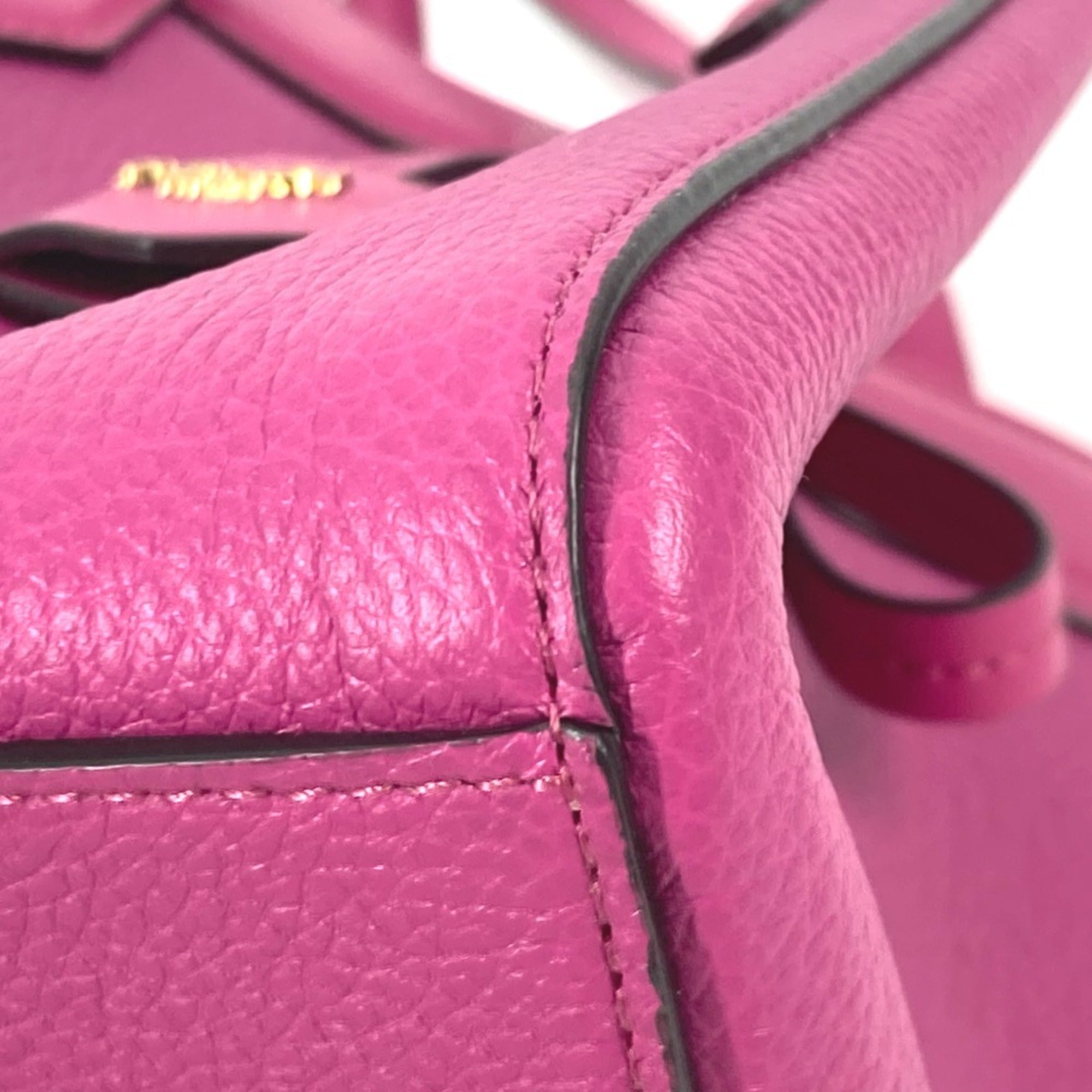 Fendi Purple Leather Shoulder Bag (Pre-Owned)