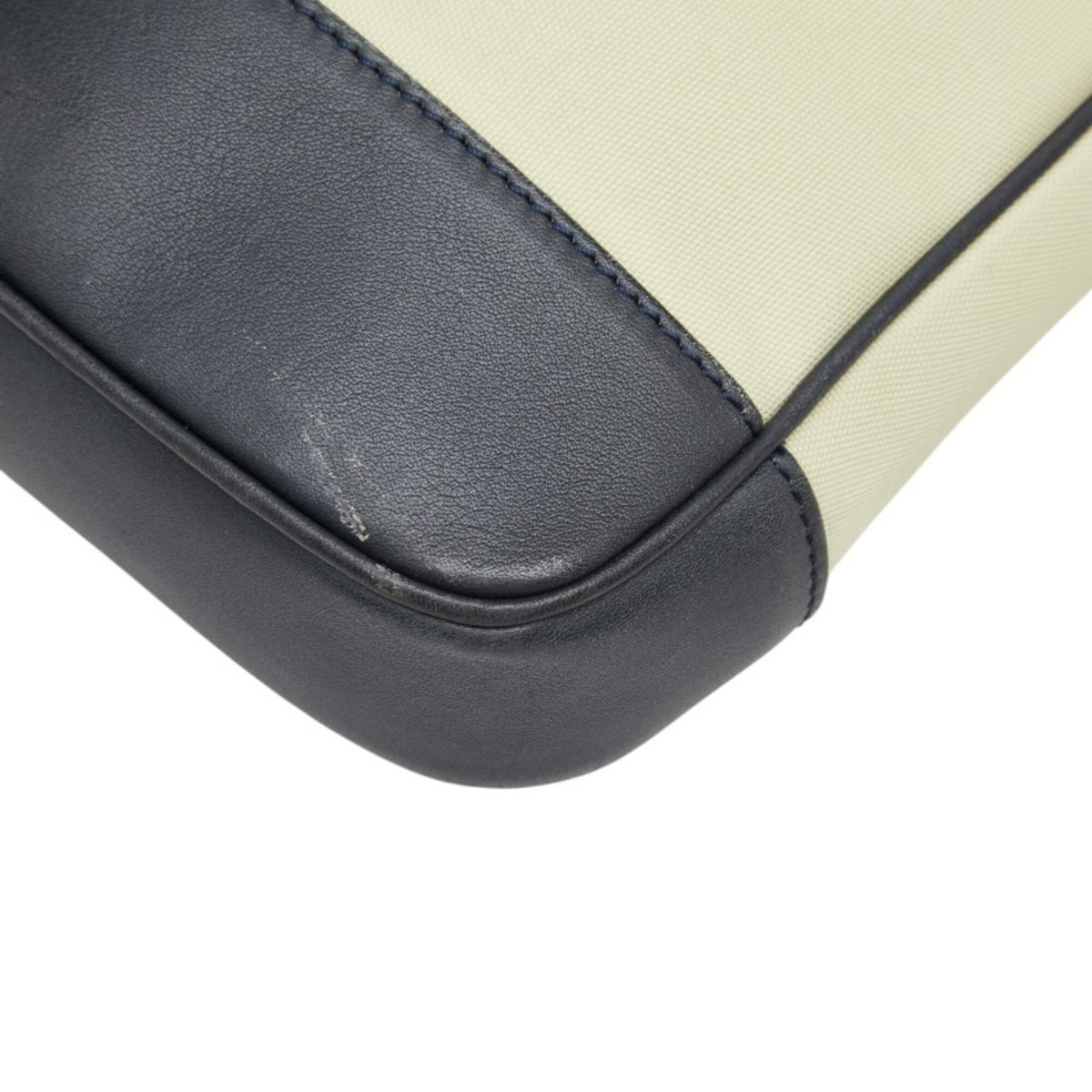 Loewe Beige Black Canvas Leather Shoulder Bag (Pre-Owned)