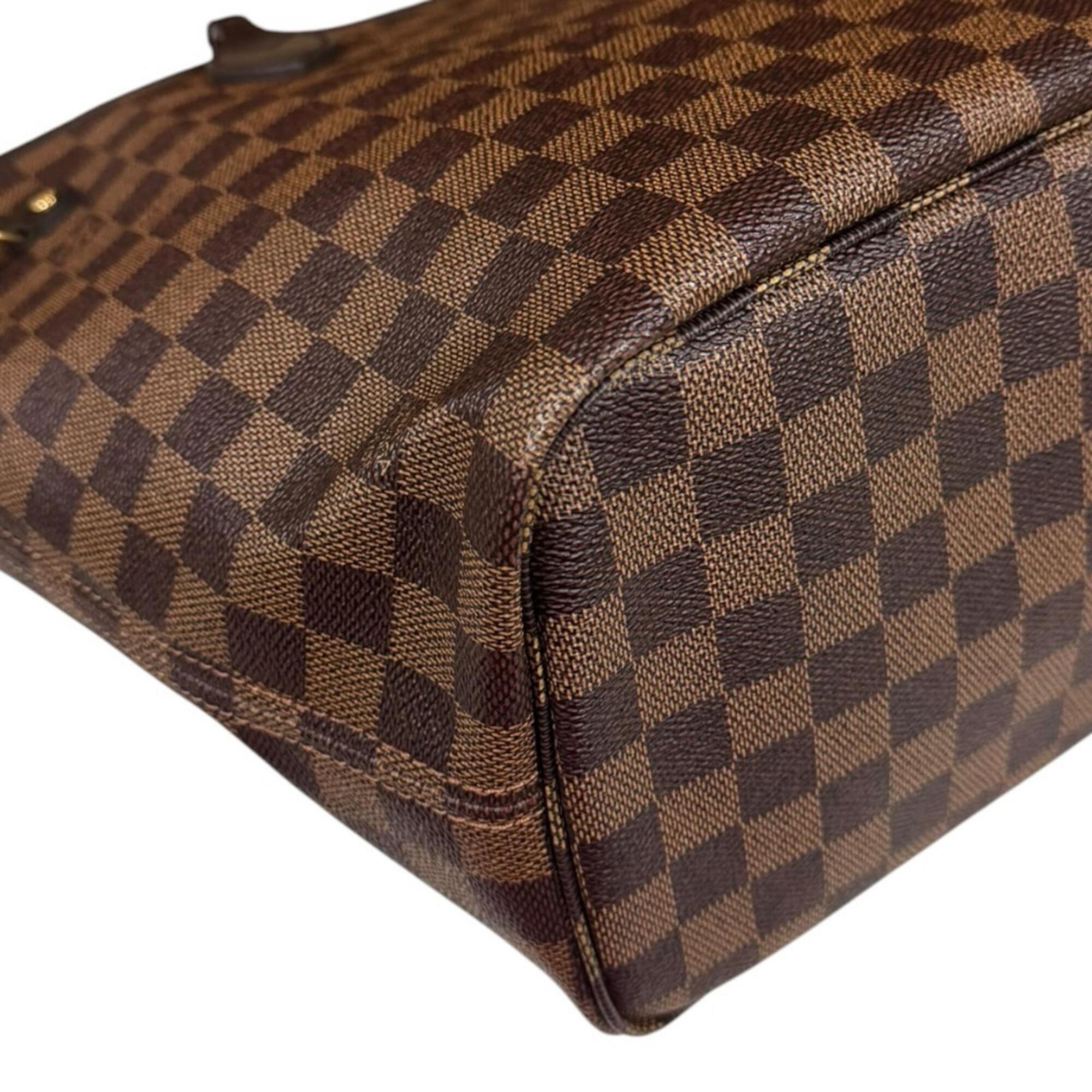 Louis Vuitton Brown Cerise Damier Canvas Pouch Tote Bag (Pre-Owned)