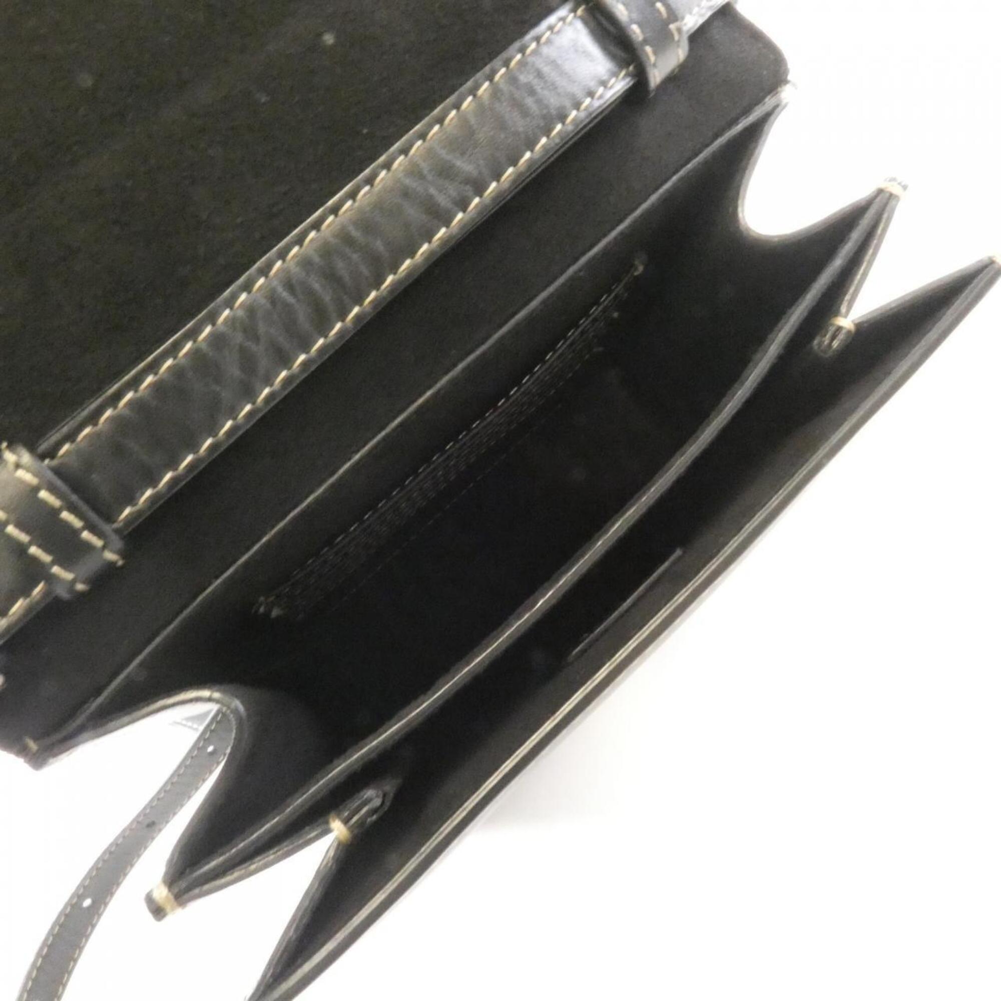 Fendi Black Leather Shoulder Bag (Pre-Owned)