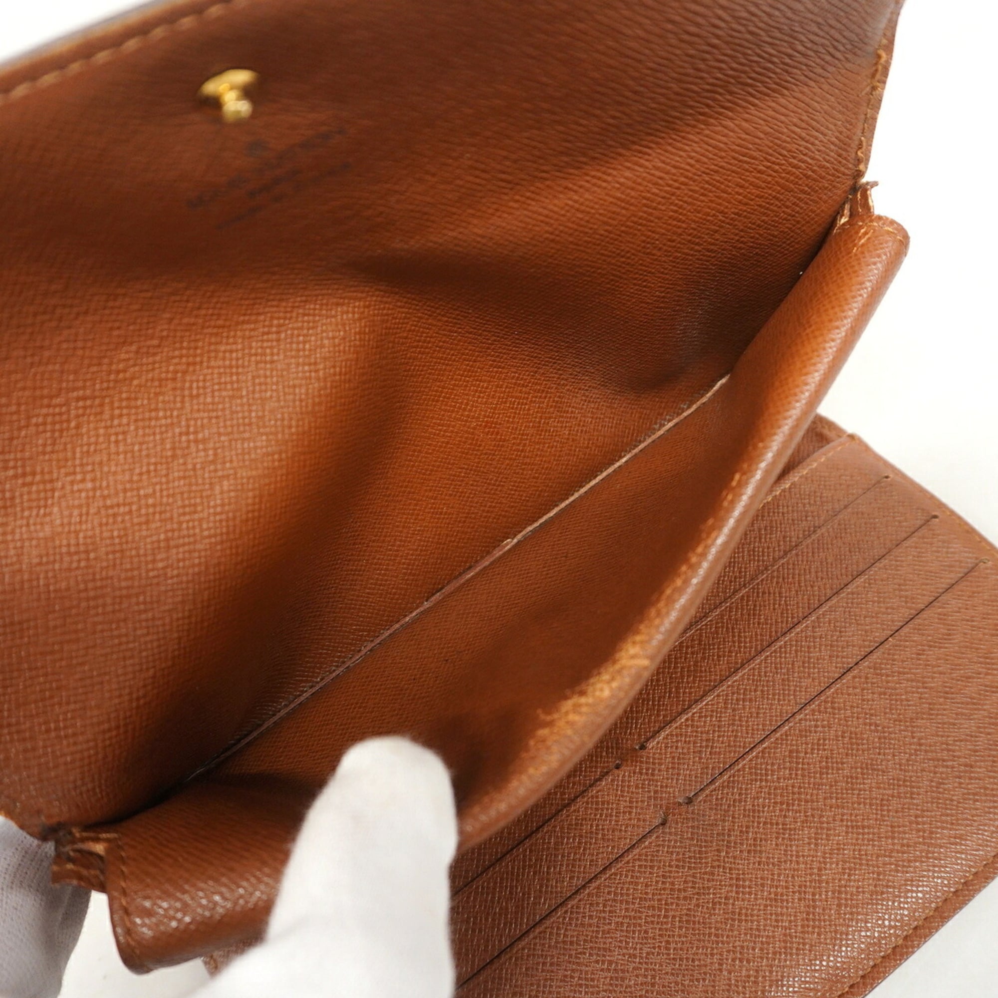 Louis Vuitton Brown Long Wallet (Tri-Fold) (Pre-Owned)